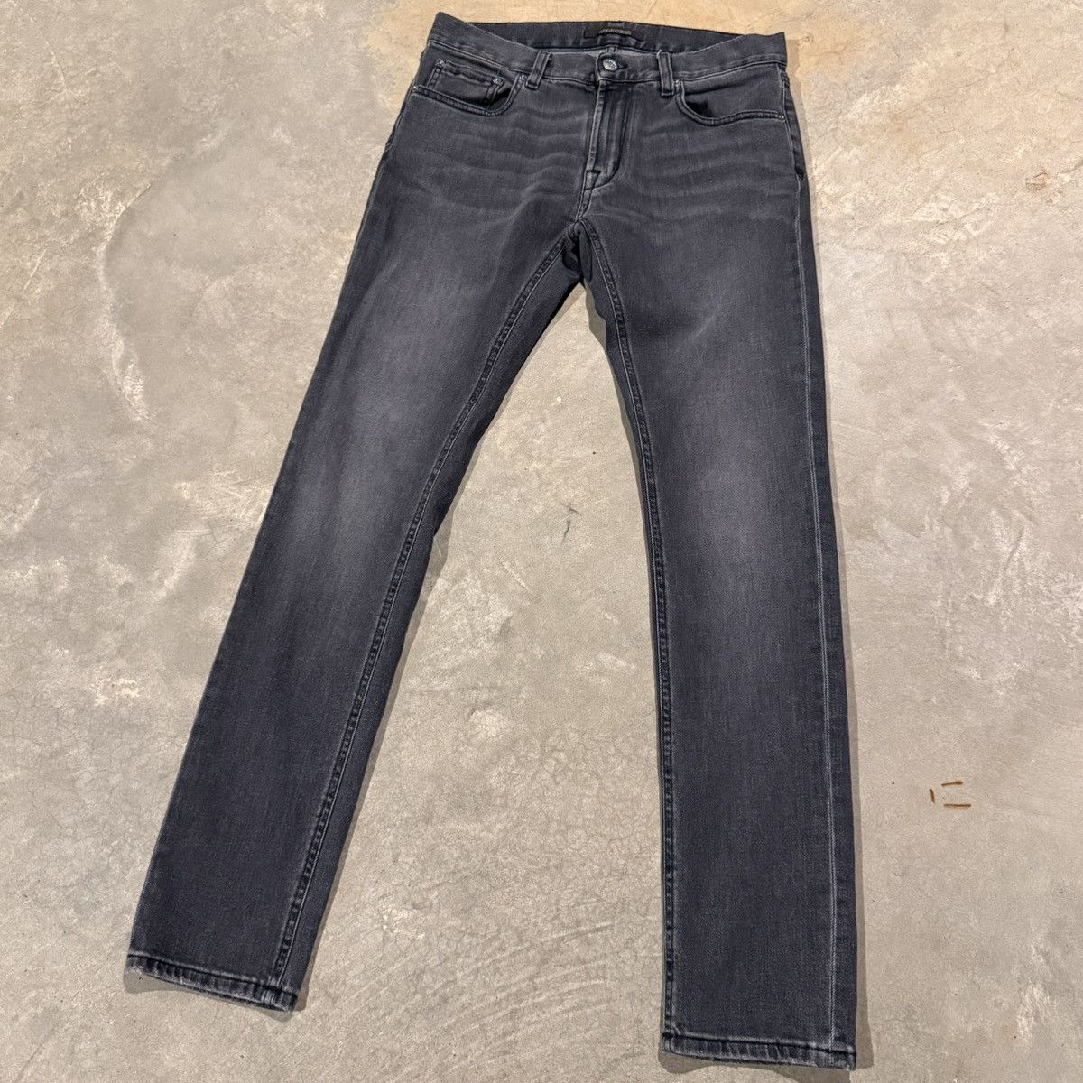 Roberto Cavalli Roberto Cavalli Faded Grey Logo Slim Cut Jeans ERD Grunge Size US 31 - 6 Thumbnail
