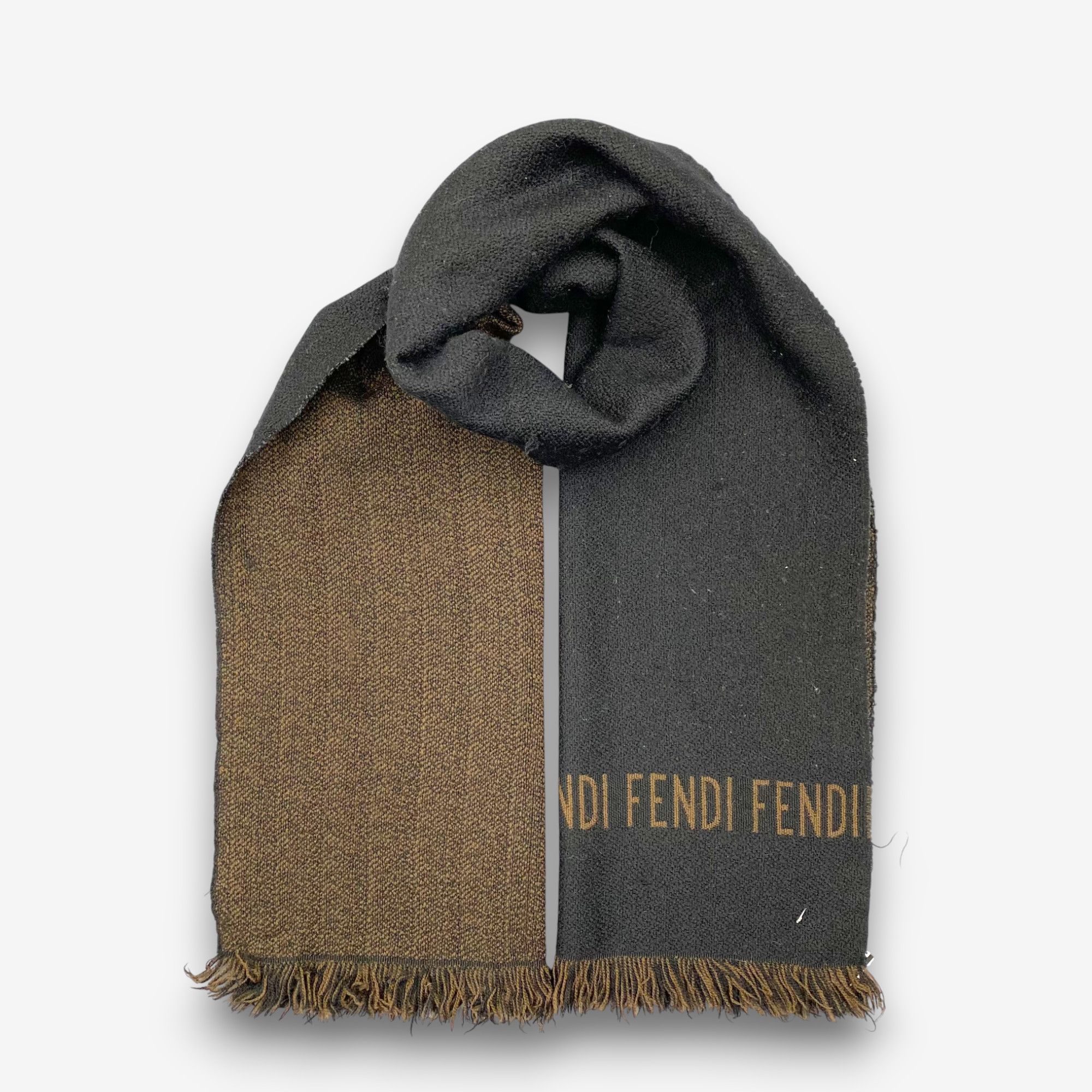 Fendi Vintage Fendi Scarf Muffler Wool Winter Zucca Scarves Size ONE SIZE - 1 Thumbnail