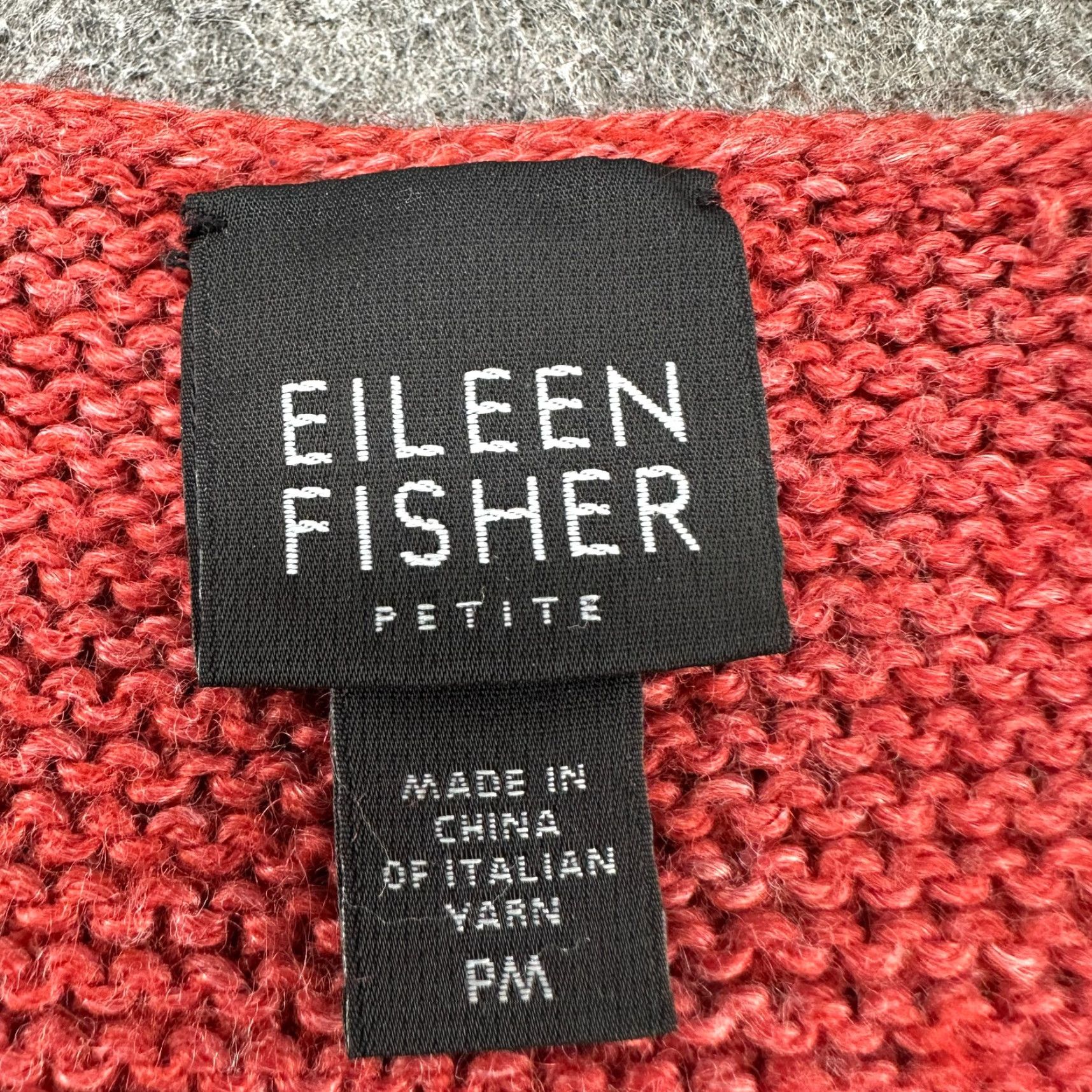 Eileen Fisher Eileen Fisher Cardigan Sweater Womens PM Orange Knit Wool Polyester Raglan Sleeve Round Neck Button 90s Classic All Seasons Lightweight Size M / US 6-8 / IT 42-44 - 5 Thumbnail