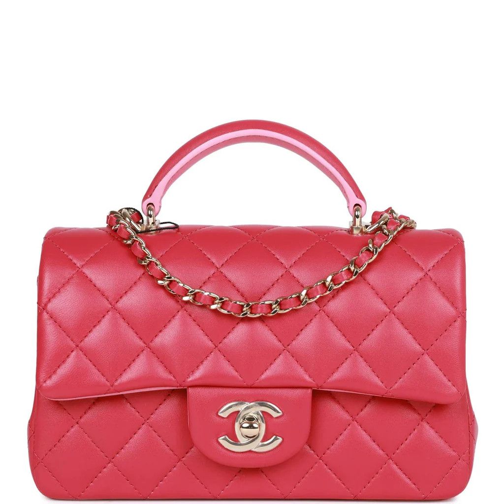 Chanel os11x0326 Size: OS / Mini Rectangular Flap Handle Bag Pink Size ONE SIZE - 1 Thumbnail
