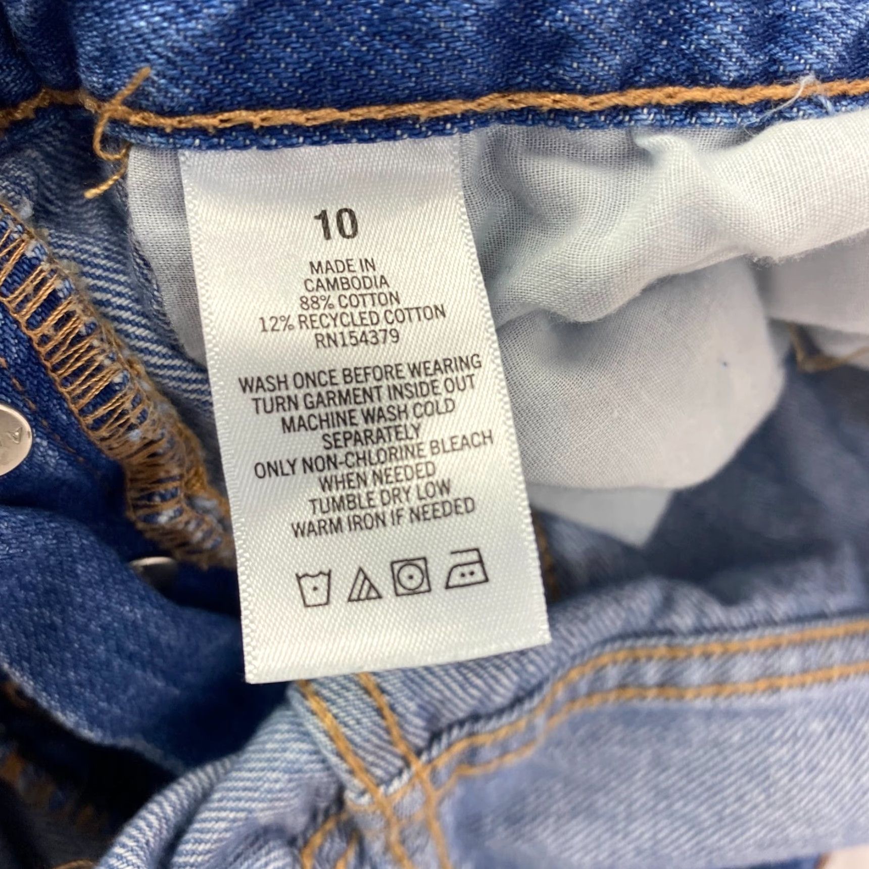 Vintage VINTAGE Aeropostale 90s Baggy High Rise Womens Jeans Distressed 10 Button Fly Blues Blue 90s Baggy Womens Jeans Size 10 Distressed Button Fly Size 32" / US 10 / IT 46 - 6 Thumbnail