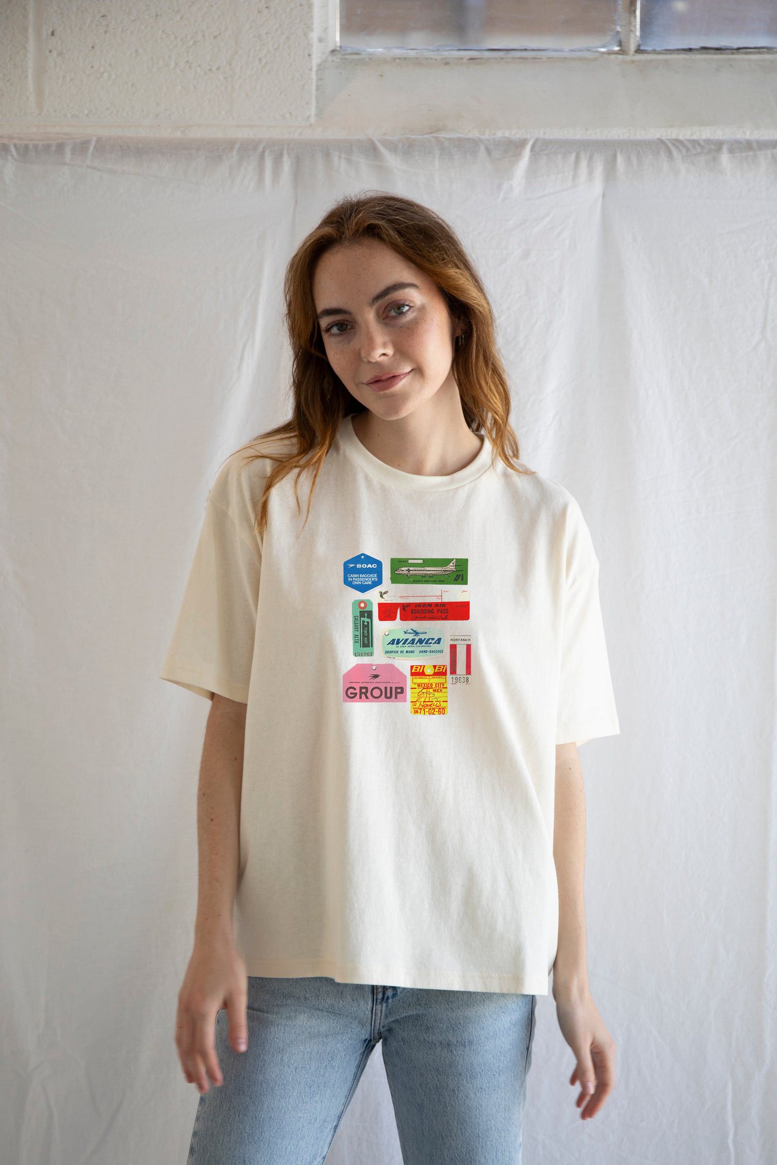 Vintage Flights Not Feelings Tee | Travel Bold, Feel Less Size S / US 4 / IT 40 - 1 Thumbnail