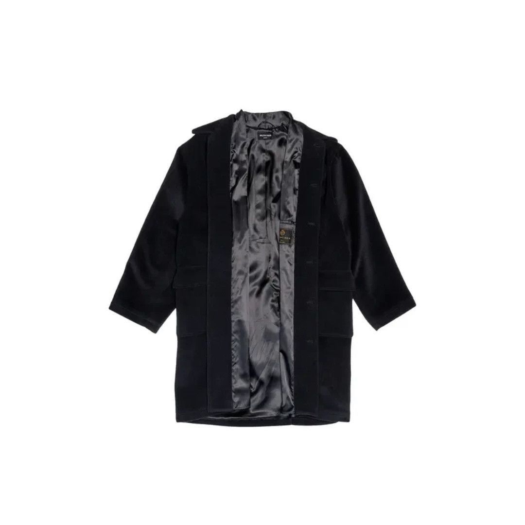 Balenciaga Deconstructed Carcoat in Black Size US XS / EU 42 / 0 - 1 Thumbnail