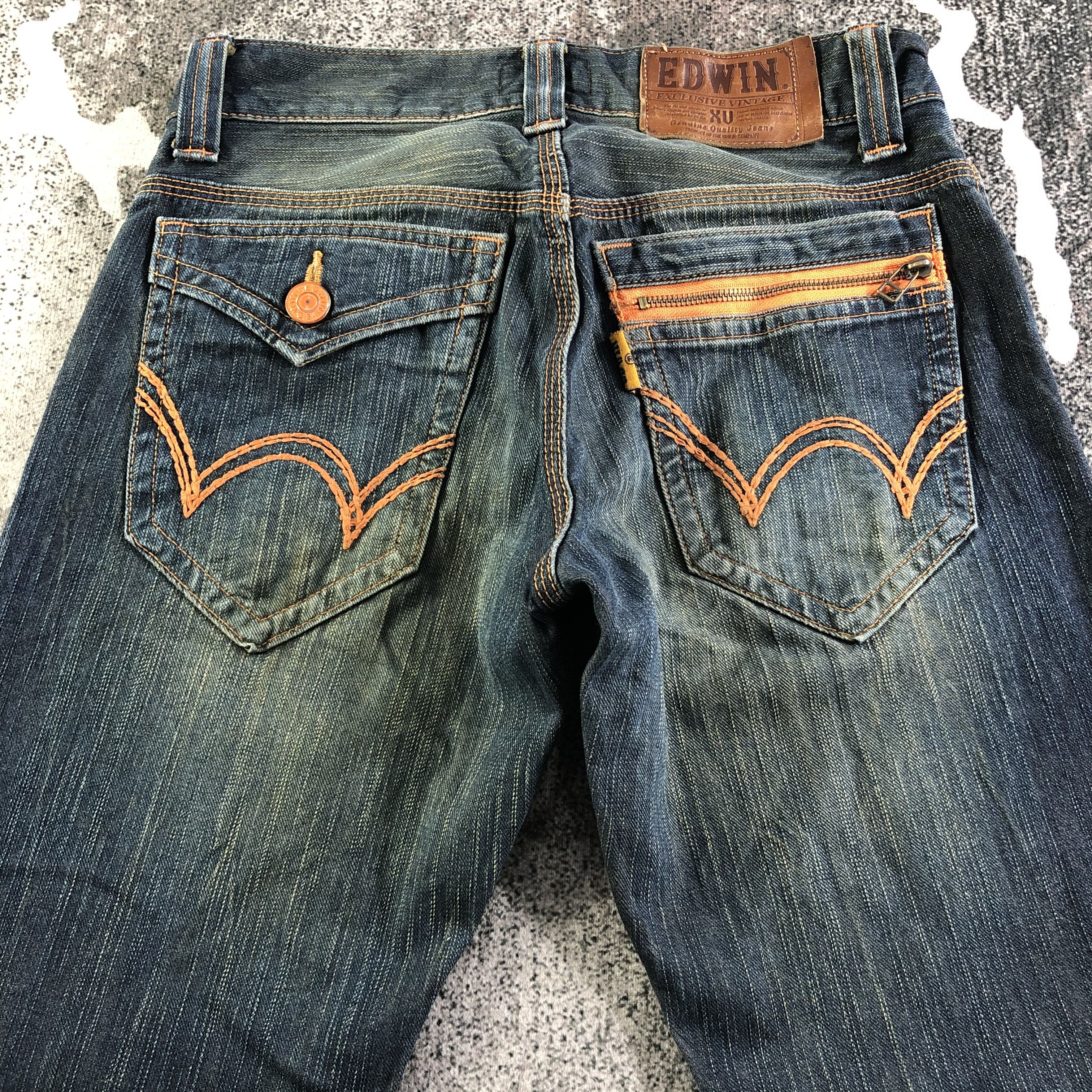 Edwin Vintage Edwin XV Jeans Rusty Blue Denim KJ2987 Size US 28 / EU 44 - 4 Thumbnail