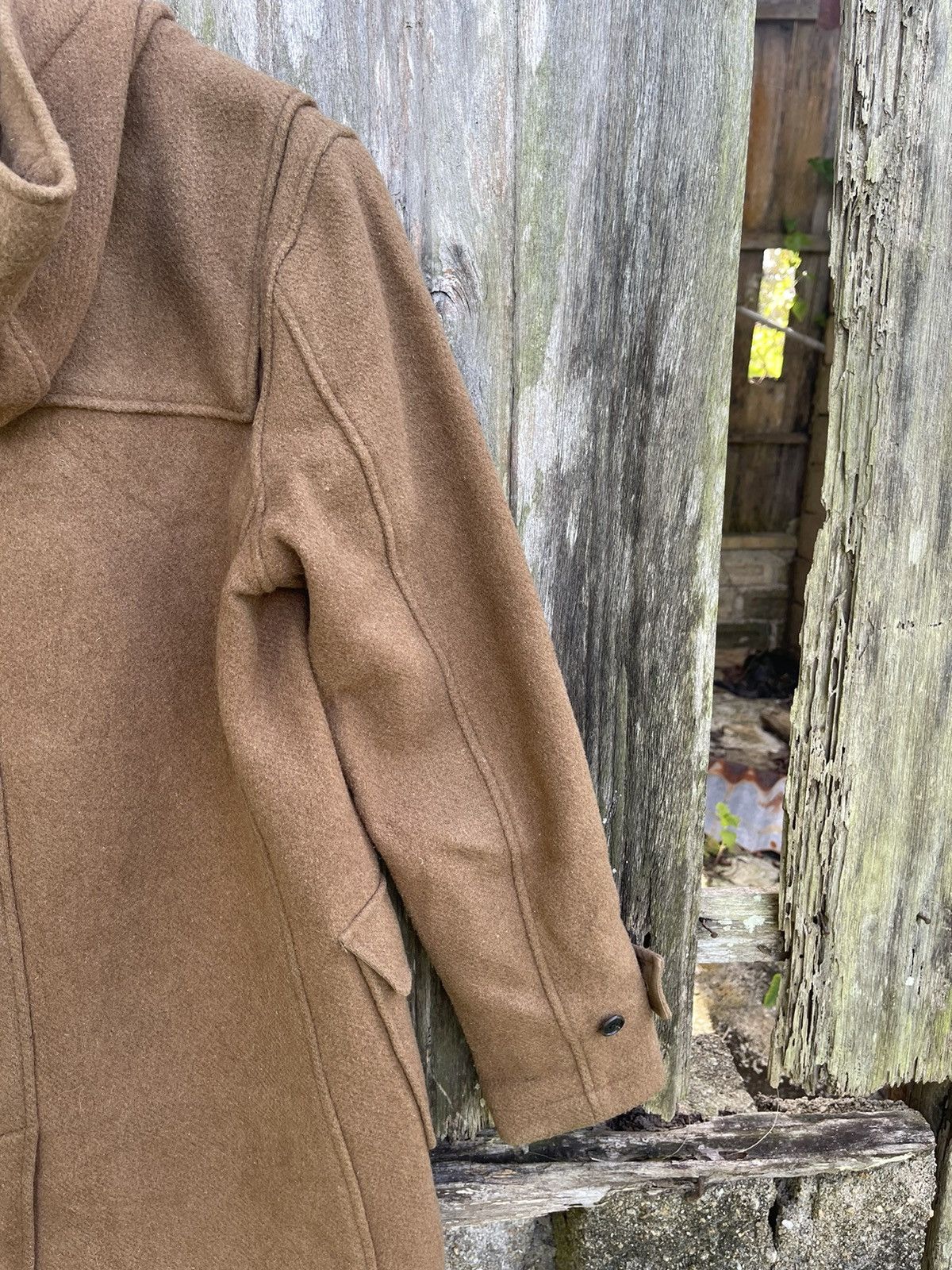 Designer HARE Classic Wool Duffle Coat (Camel Brown) - Size S Size US M / EU 48-50 / 2 - 15 Thumbnail