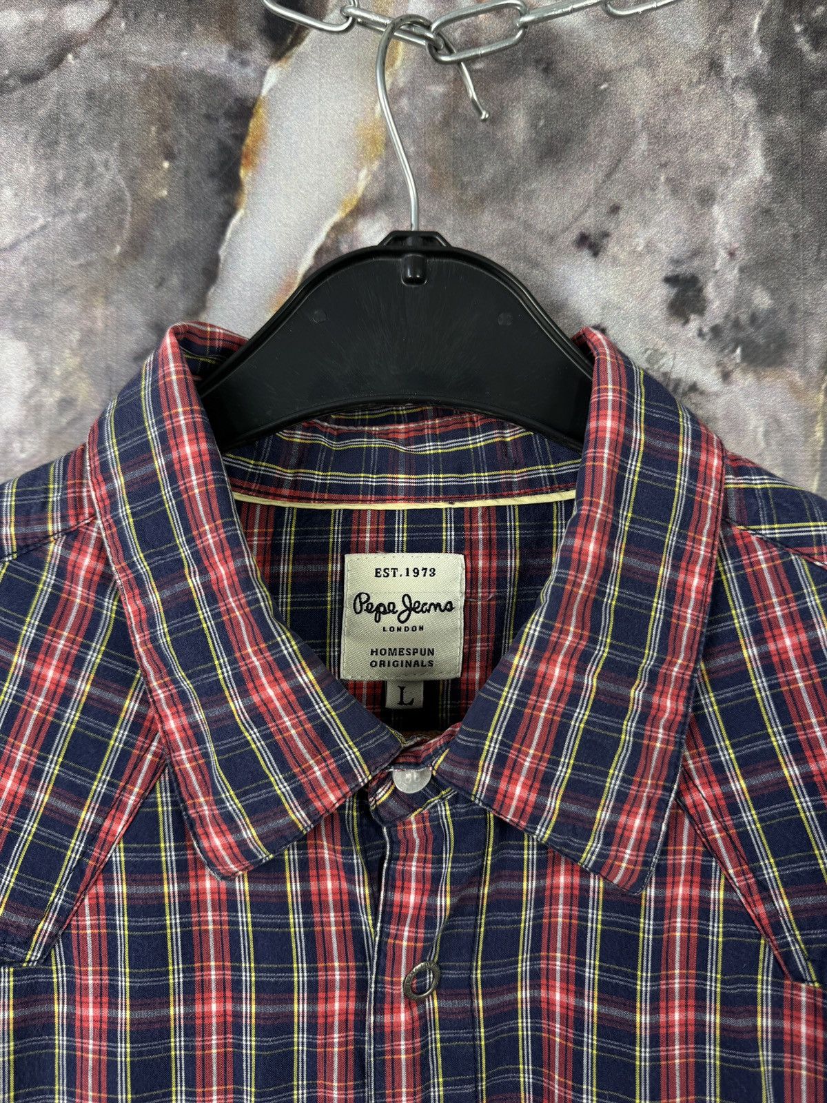 Pepe Jeans Men’s Pepe Jeans London Long Sleeve Shirt Button Up Size L Size US L / EU 52-54 / 3 - 8 Thumbnail