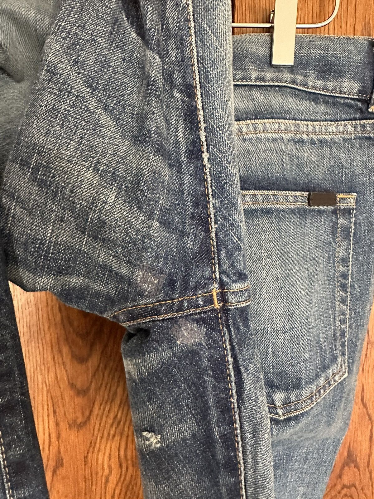 Saint Laurent Paris SS21 $890 Saint Laurent selvedge blue denim jeans 32 Size US 32 / EU 48 - 22 Thumbnail