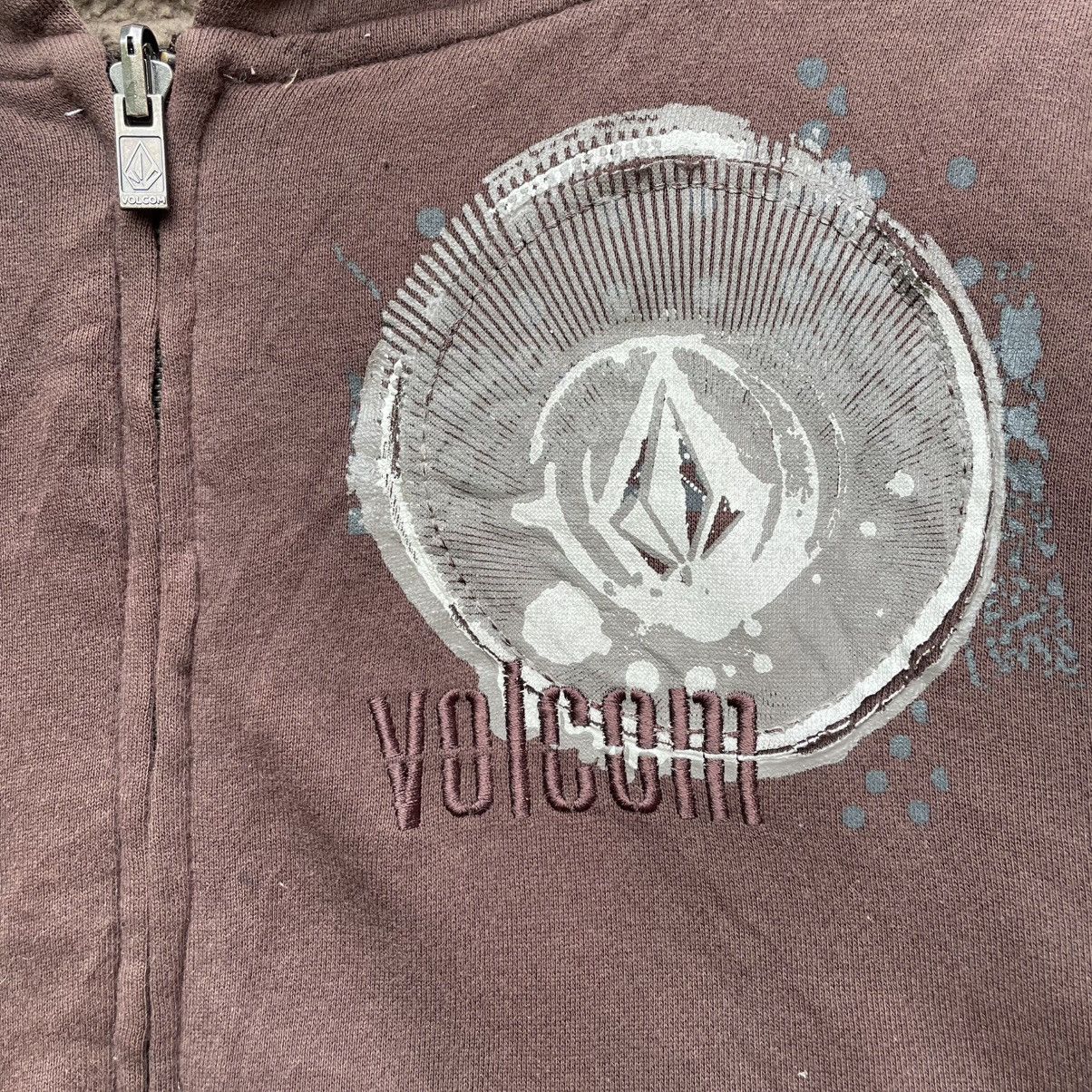 Volcom × Welcome Skateboards 💥Vintage Volcom Shearling Zipper Up Sweater Jacket Size US L / EU 52-54 / 3 - 6 Thumbnail