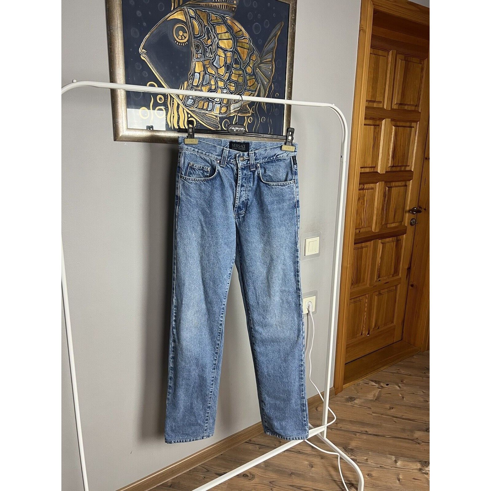 Versace Jeans Couture Versace Couture VTG Medusa Light Blue Straight High Waist Je Size 30" / US 8 / IT 44 - 7 Thumbnail