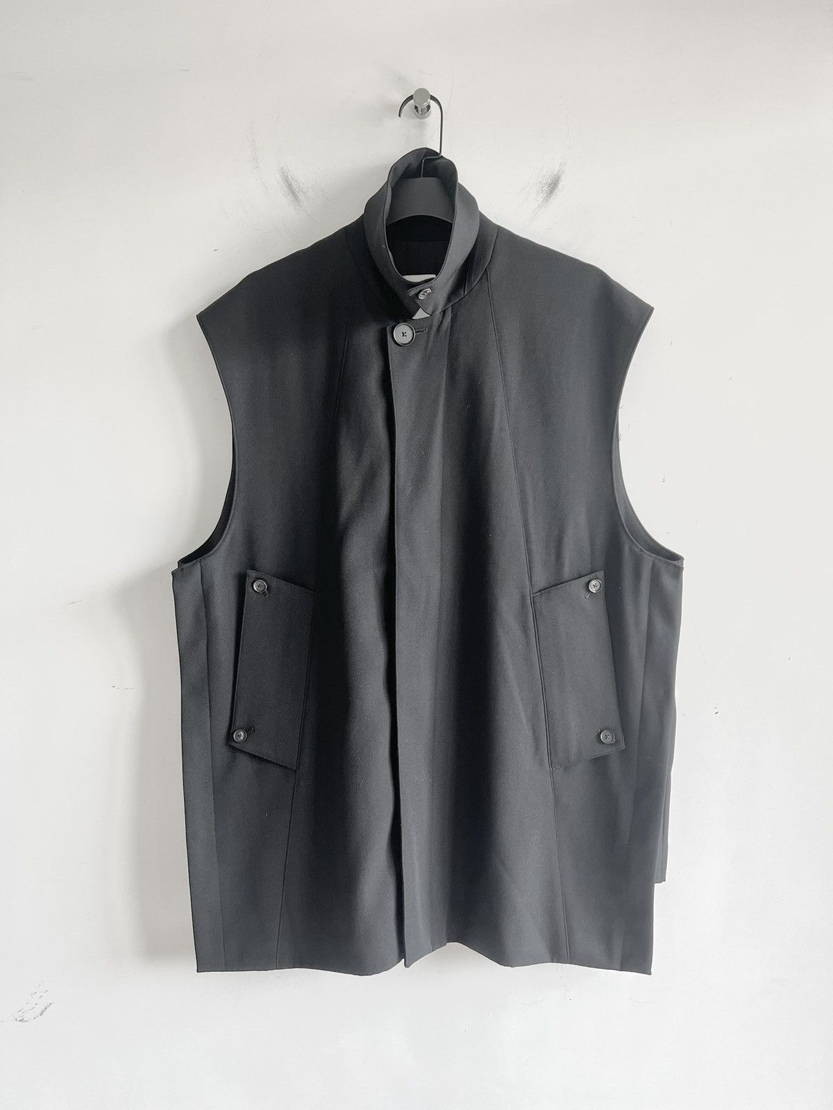 Other Sublations - HEAVY WOOL GABARDINE PRISONER VEST Size US XL / EU 56 / 4 - 3 Thumbnail