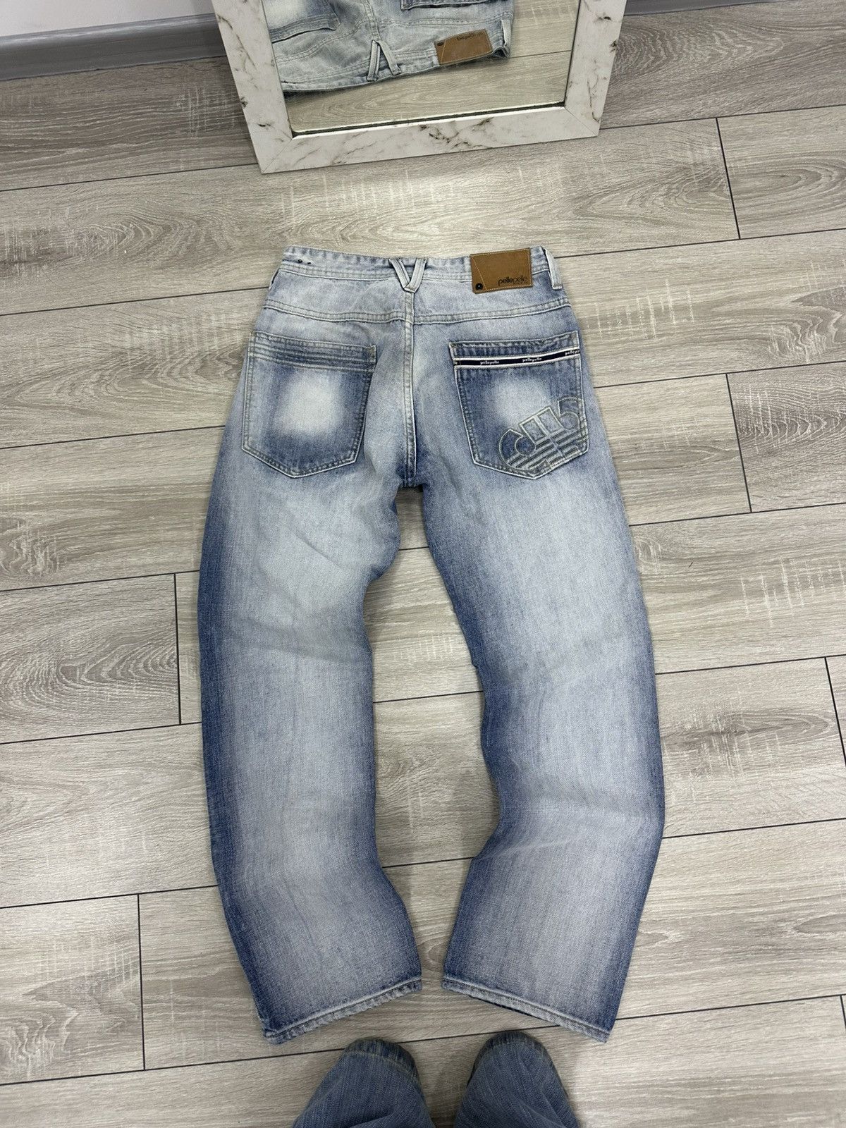 Hysteric Glamour Pele Pele Marc Buchanan Flared Bootcut Y2K Light Jeans Size US 30 / EU 46 - 9 Thumbnail