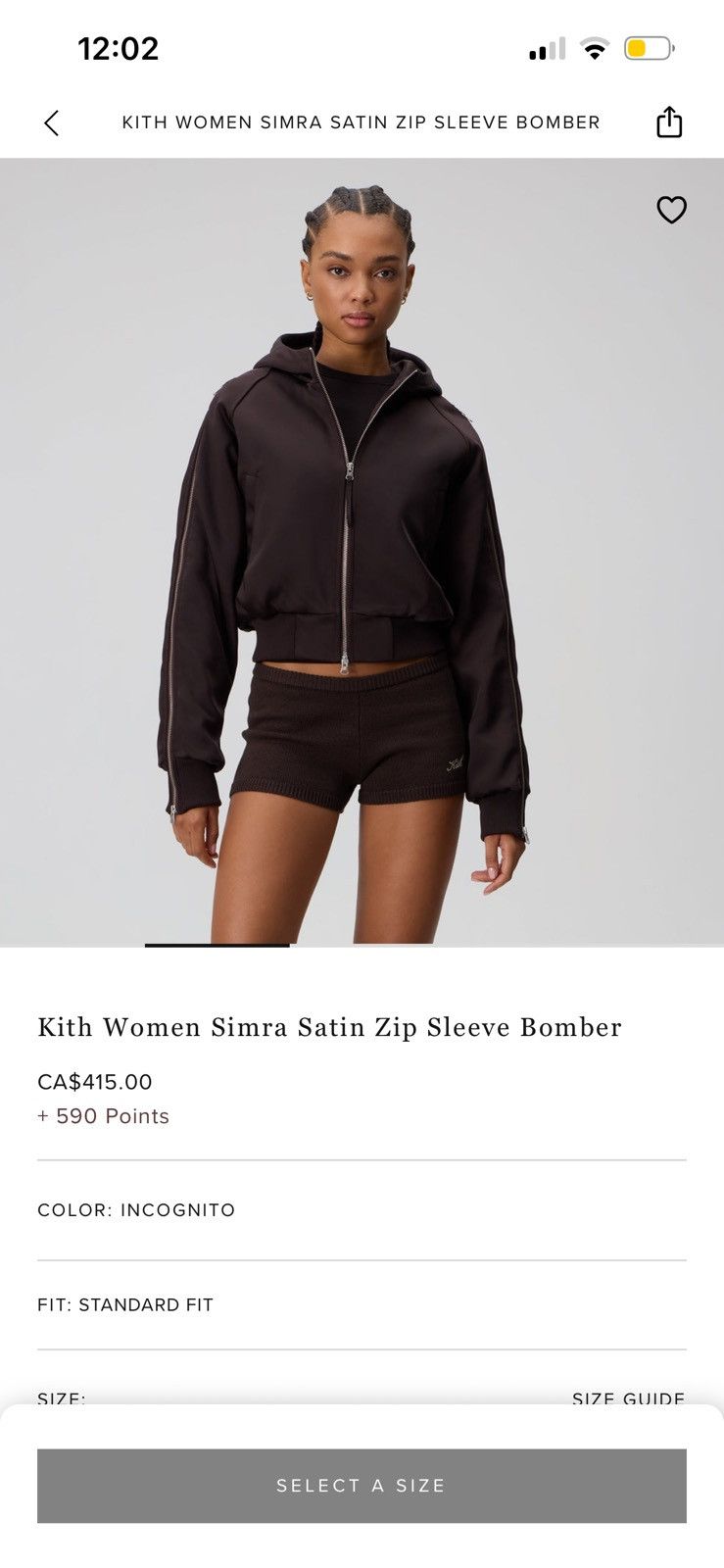 Kith Kith Women Simra Satin Zip Bomber Size M / US 6-8 / IT 42-44 - 1 Thumbnail