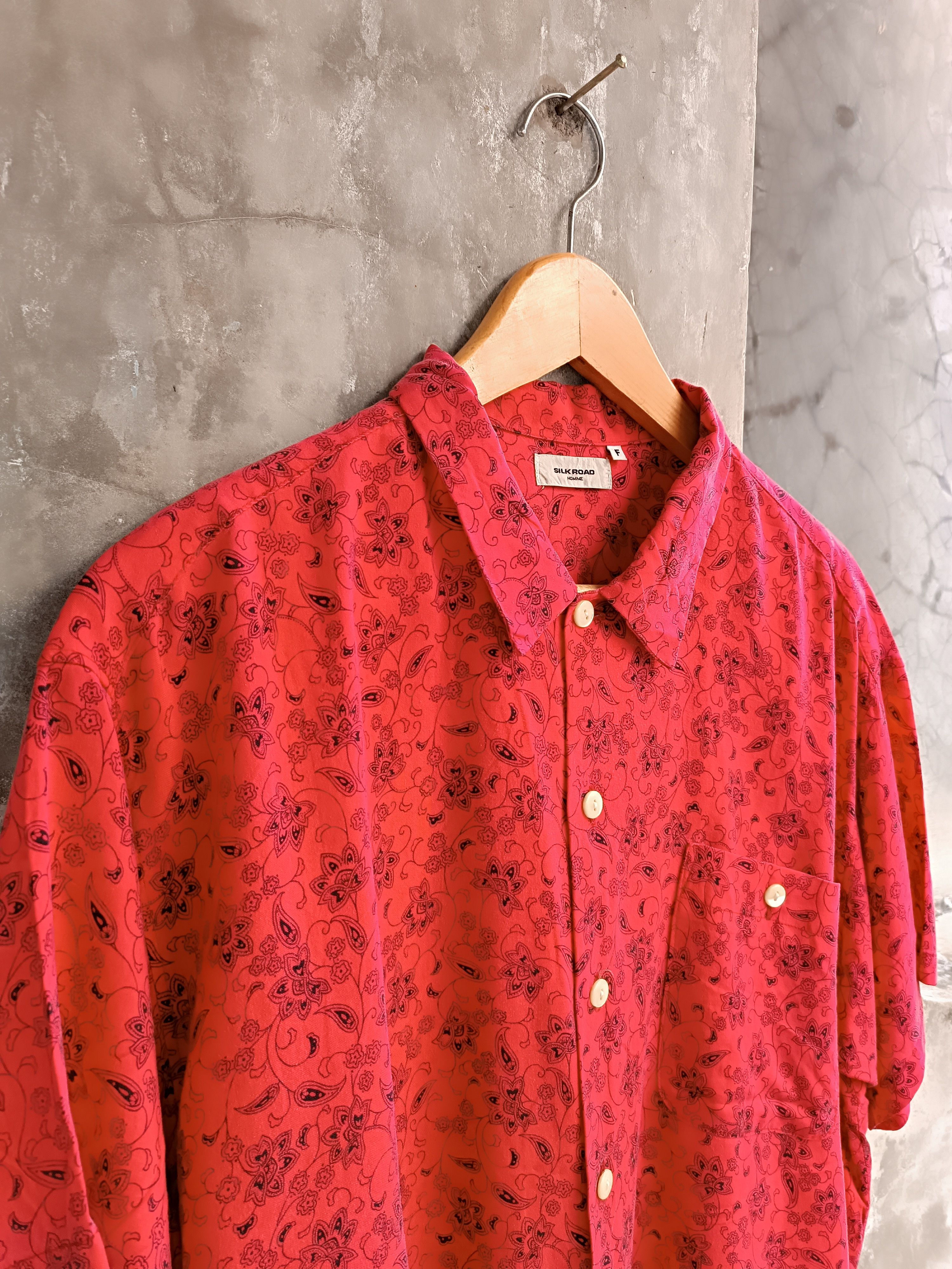 Japanese Brand SILK ROAD HOMME PAISLEY RAYON SHIRT Size US XL / EU 56 / 4 - 4 Thumbnail