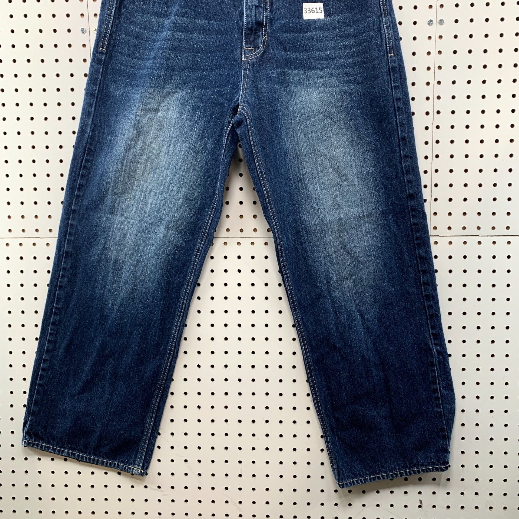 Avirex VINTAGE Avirex Jeans Mens 34x30 Dark Wash Hip Hop Baggy Denim 90s Punk Skinny Fit Size US 33 - 4 Thumbnail