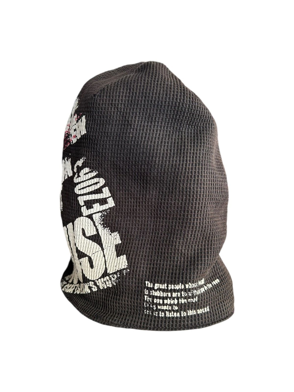 Japanese Brand Sunfaded Japanese Punk Bondage Style Beanie Hats Size ONE SIZE - 4 Thumbnail