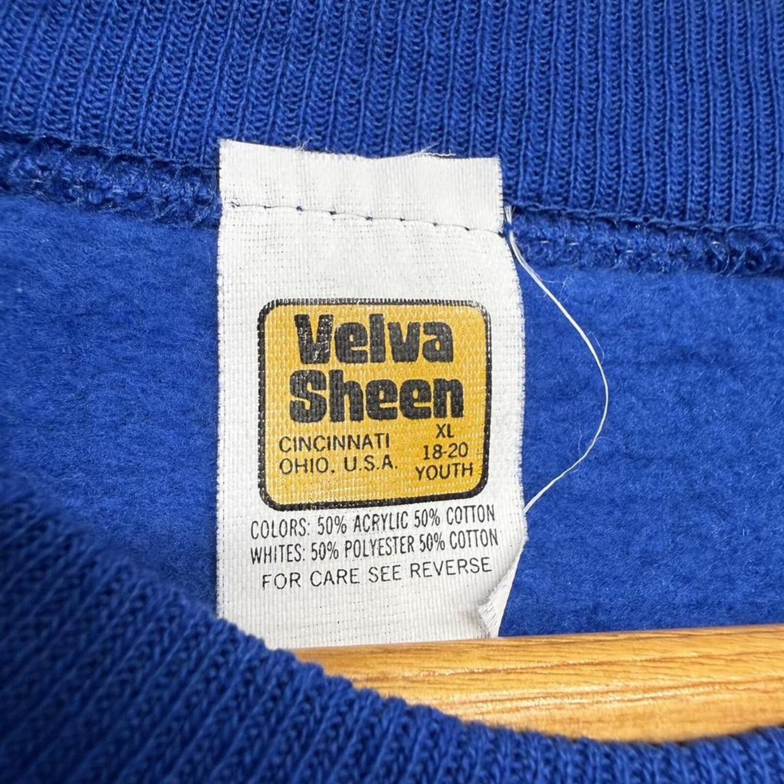 Other Vintage late 70s/80s Velva Sheen blank crewneck sweatshirt Size US L / EU 52-54 / 3 - 3 Thumbnail