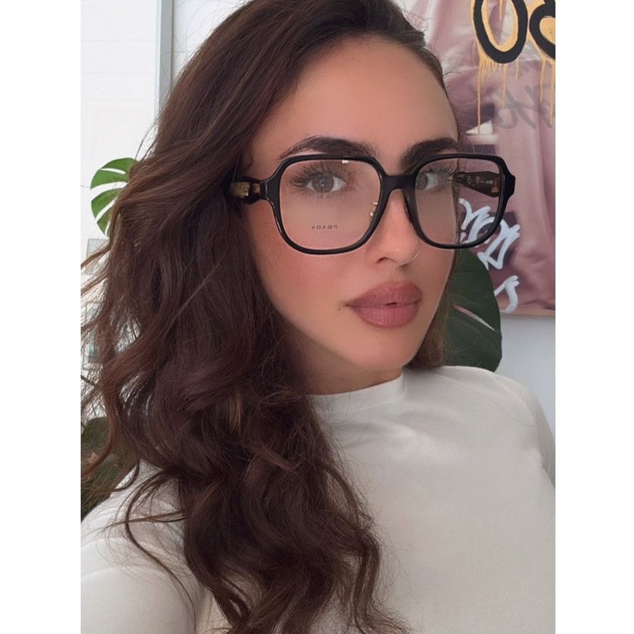 Prada NEW Prada PR B07VD Black Tortoise Eyeglasses Frames Size ONE SIZE - 1 Thumbnail