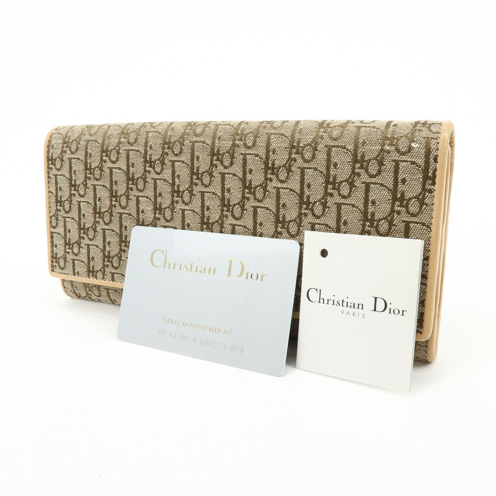 Christian Dior Monsieur Christian Dior Trotter Oblique Wallet Brown Size ONE SIZE - 8 Thumbnail