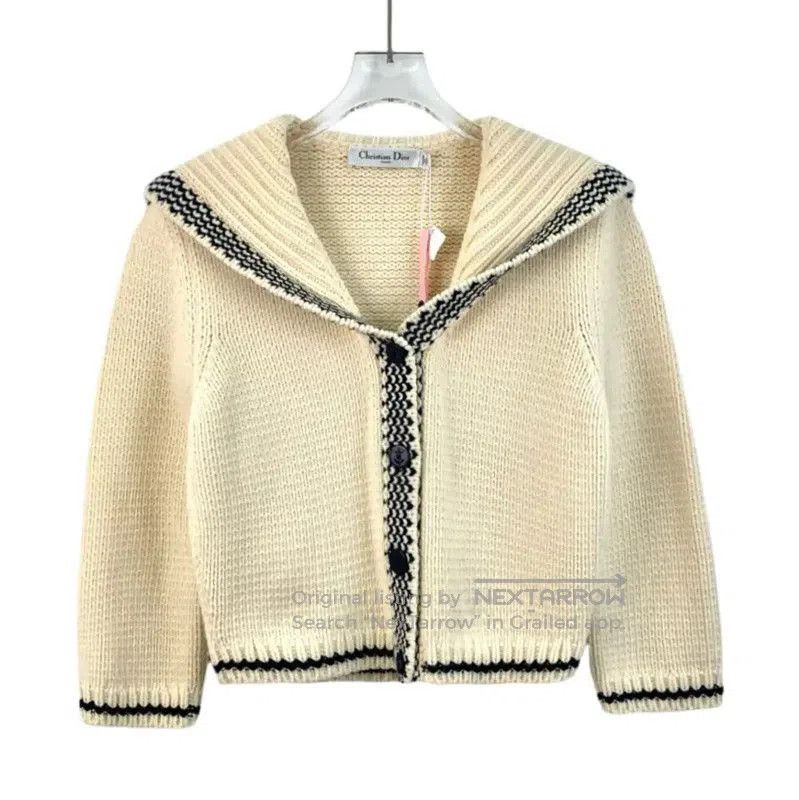 Dior Dior Colorblock Wool Cardigan for Women . Size XS / US 0-2 / IT 36-38 - 1 Thumbnail