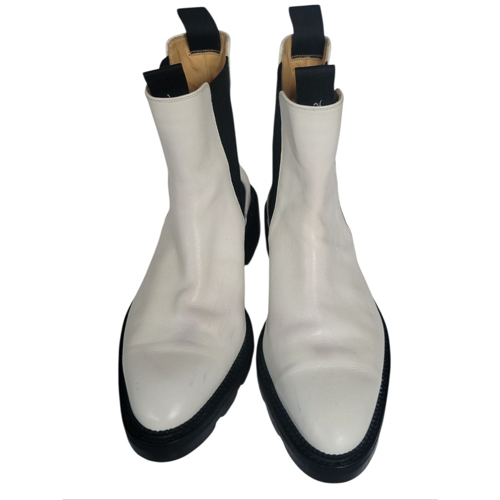 Alexander Wang Alexander Wang Andy White Leather Chelsea Booties Size 38.5 Size US 9 / IT 39 - 3 Thumbnail