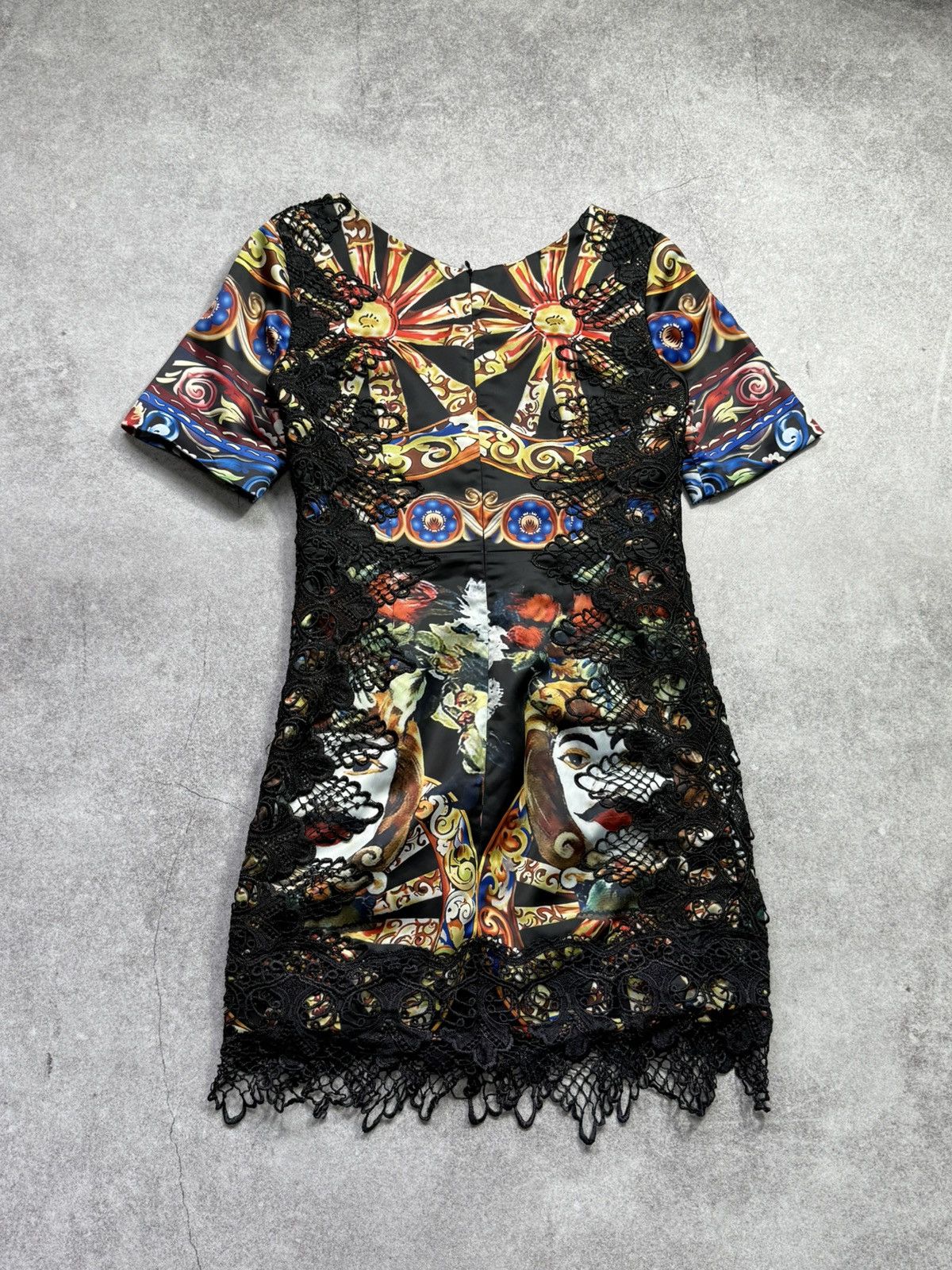 Dolce & Gabbana RARE Dolce & Gabbana Runway Baroque Lace Sicily Dres Archive Size S / US 4 / IT 40 - 6 Thumbnail