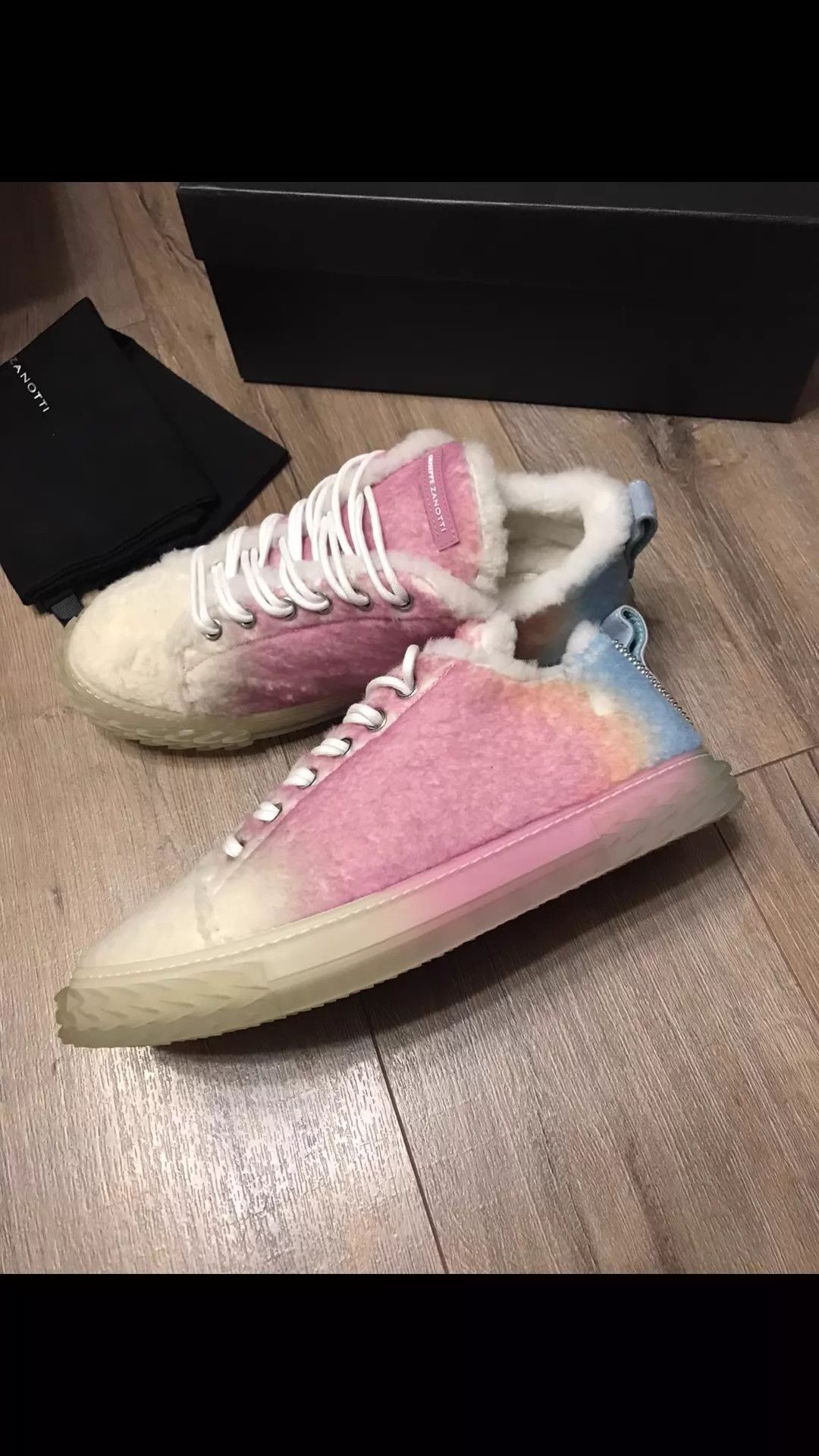 Giuseppe Zanotti Giuseppe Zanotti NWT shearling candy gradient shoes 43 Size US 10 / EU 43 - 7 Thumbnail