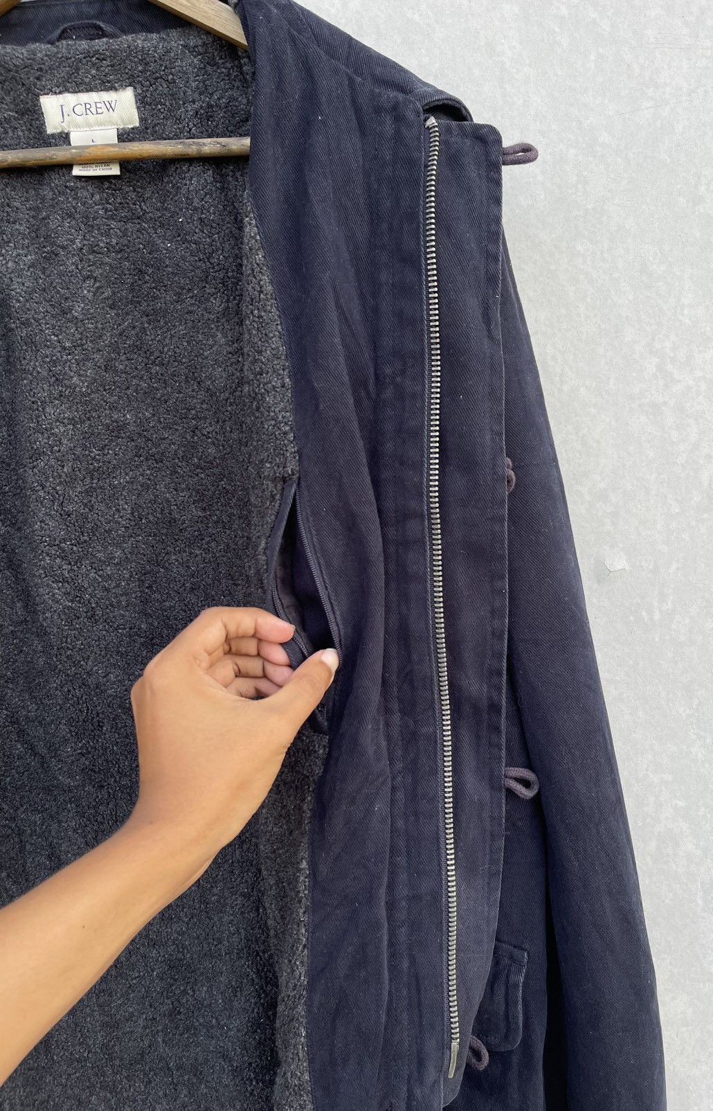 J.Crew × Vintage 🔥VINTAGE J.CREW SHERPA LINED PEA COAT Size US L / EU 52-54 / 3 - 10 Thumbnail