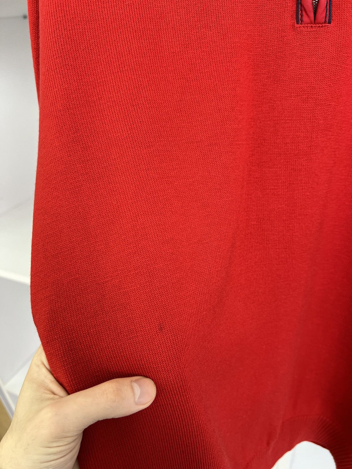 Paul & Shark × Vintage Vintage Paul Shark Red Knit 1/3 Zip Sweater Size US XXL / EU 58 / 5 - 14 Thumbnail