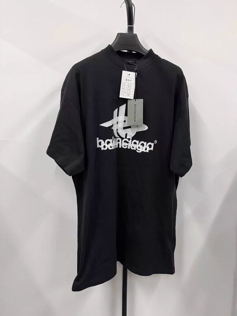 Balenciaga Balenciaga Phantom overlap 3 B logo logo made old short sl Size US S / EU 44-46 / 1 - 1 Thumbnail