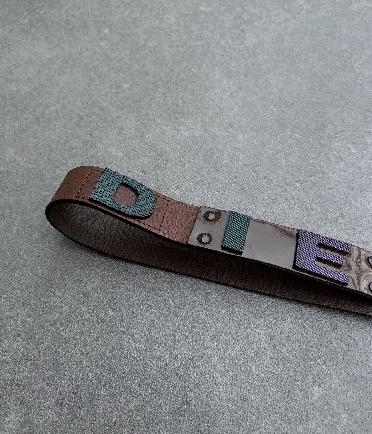 Diesel 🔥Rare Vintage 2000’s DIESEL Big logo Leather Belt Size ONE SIZE - 4 Thumbnail
