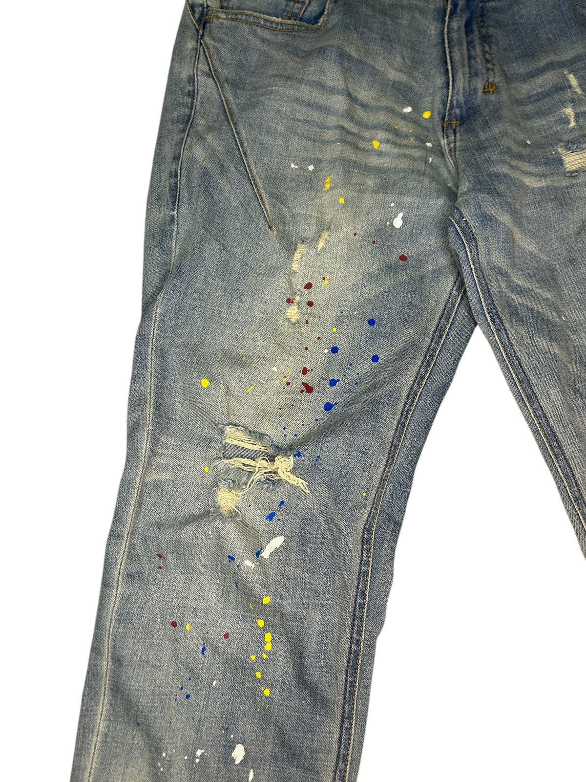 Number (N)ine Darted Paint Splatter Denim Size US 30 / EU 46 - 3 Thumbnail
