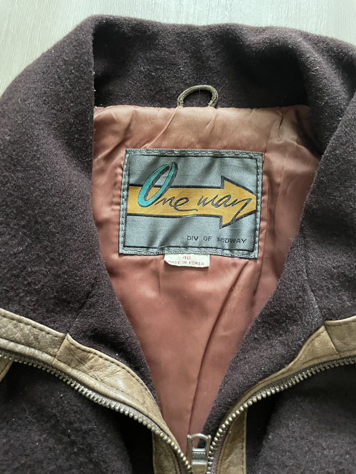 Genuine Leather × Vintage Vintage Brown Leather Bomber Jacket Zip Snap Closure Sz 40 Size US L / EU 52-54 / 3 - 5 Thumbnail