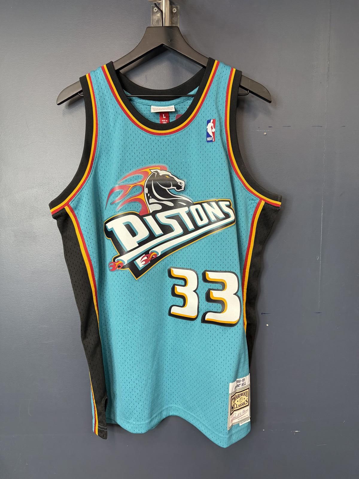 Detroit Pistons Detroit To New Jersey Drive Vintage Nike NBA