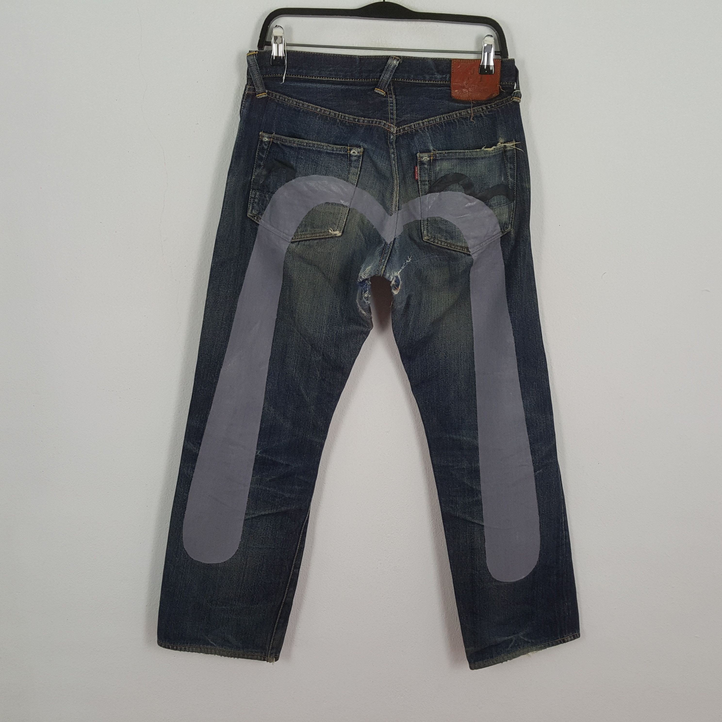 Vintage EVISU Japanese Brand Streetwear Custom Daicock Jeans Size US 29 - 1 Thumbnail