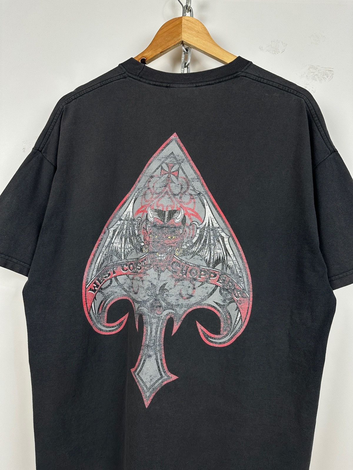 West Coast Choppers Vintage West Coast Choppers Devil Faded Black T-Shirt Size US XL / EU 56 / 4 - 3 Thumbnail