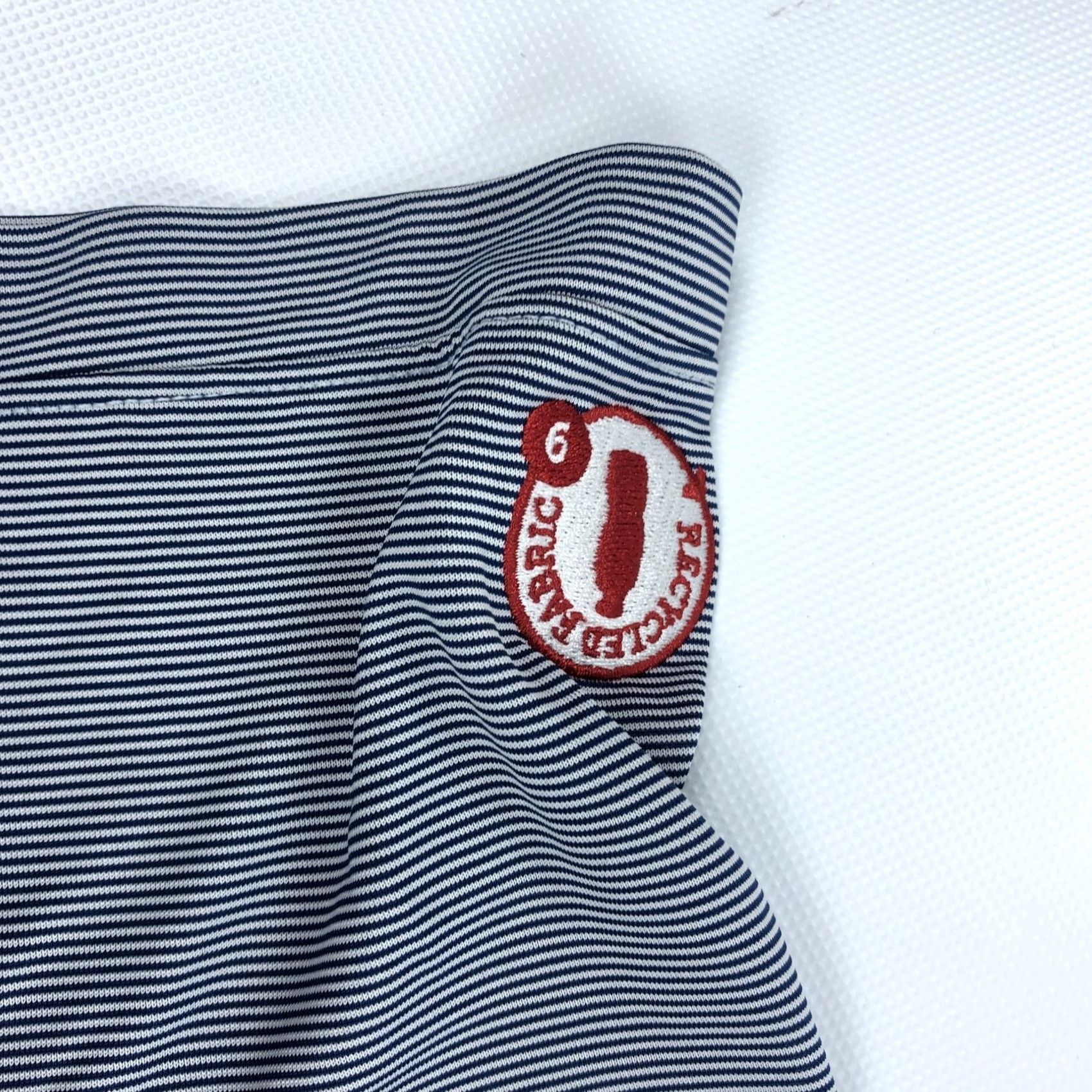 Vintage oobe Chick-fil-A Team Style Women's Gray Striped Polo Shirt L Recycled Size L / US 10 / IT 46 - 4 Thumbnail