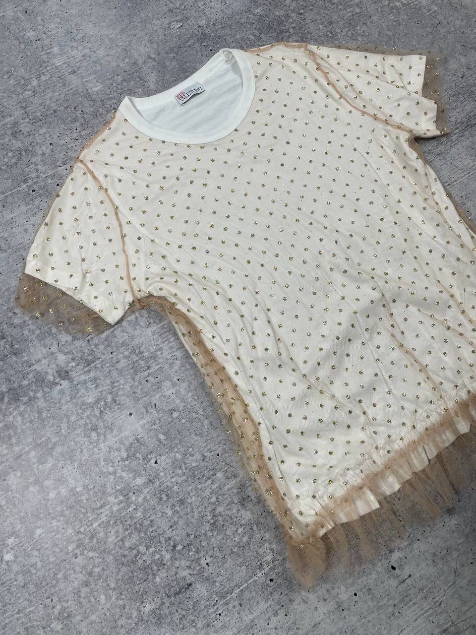 RED Valentino Vintage Red Valentino Sparkling Sequit Glitter T-Shirt Y2K Size M / US 6-8 / IT 42-44 - 2 Thumbnail