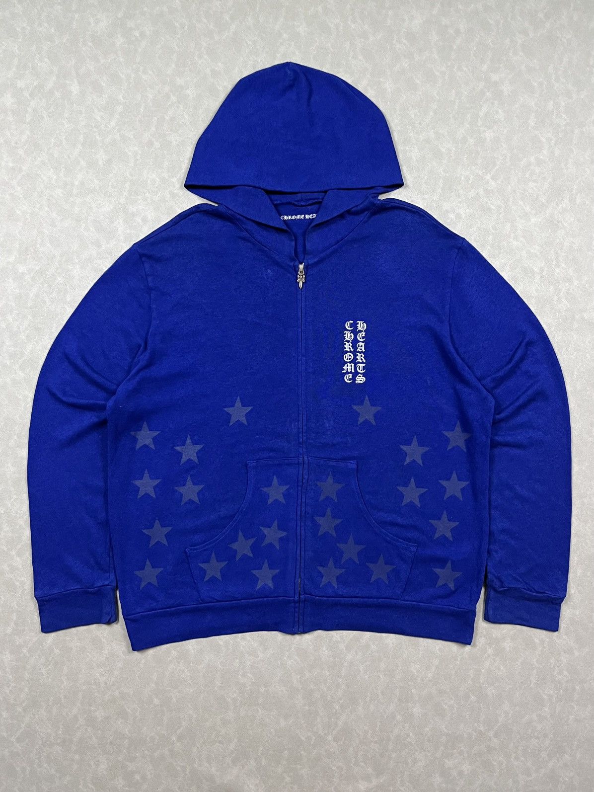 Chrome Hearts stars zip hoodie
