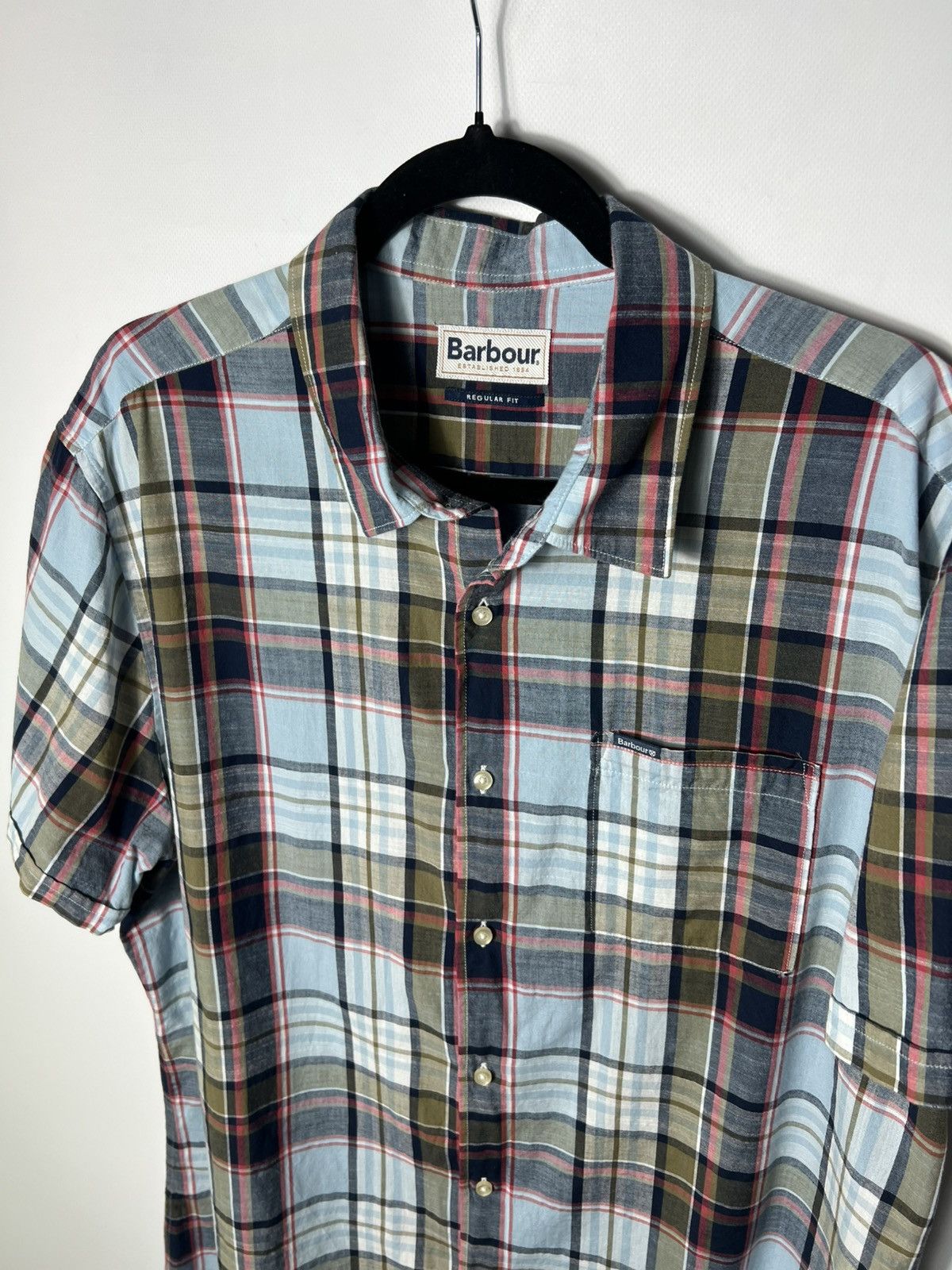 Barbour Vintage Barbour Bruno Madras Check Button Up Shirt Size US XL / EU 56 / 4 - 2 Thumbnail