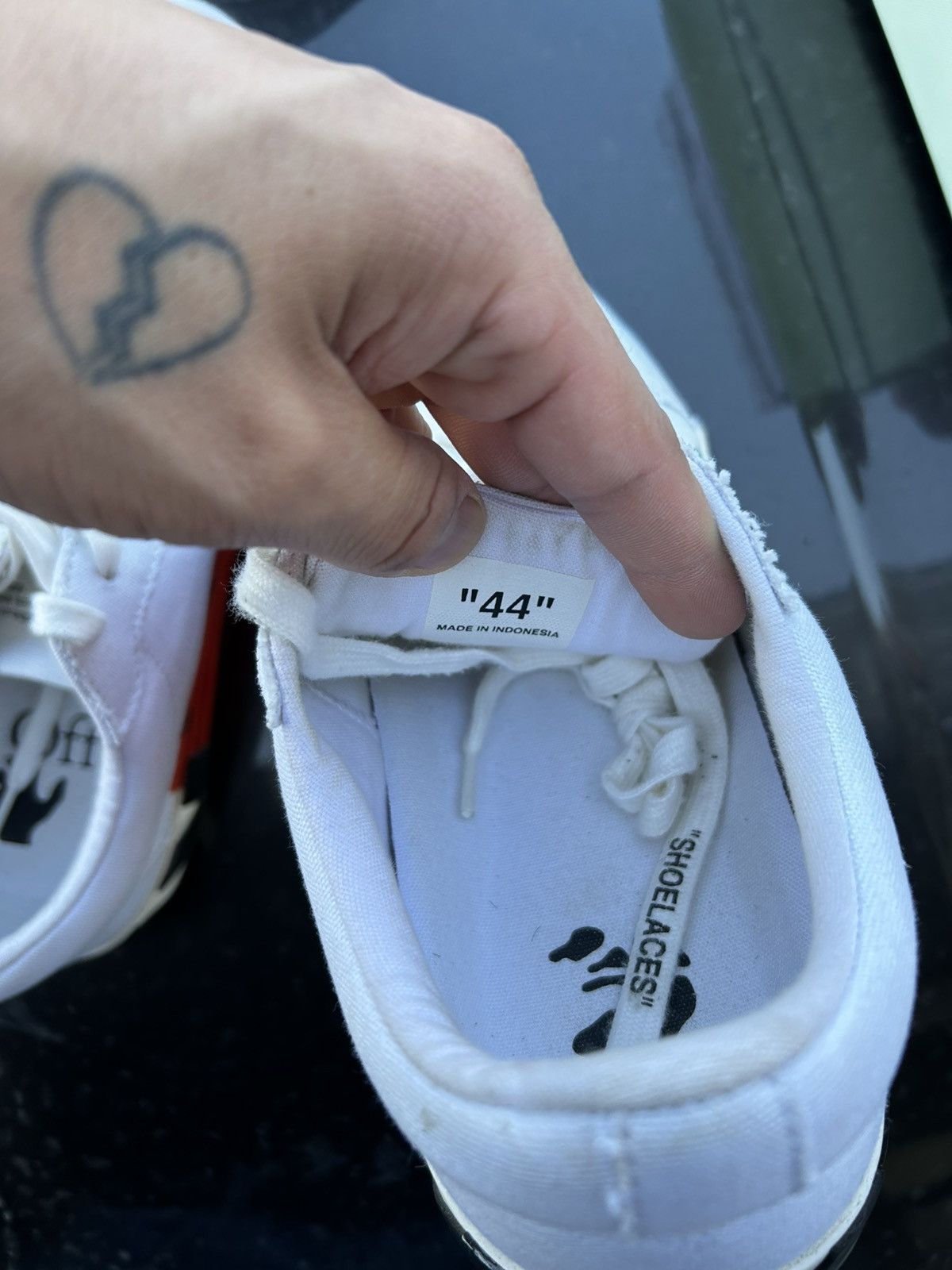 Off-White Off white vulcanized green/white Size US 11 / EU 44 - 6 Thumbnail