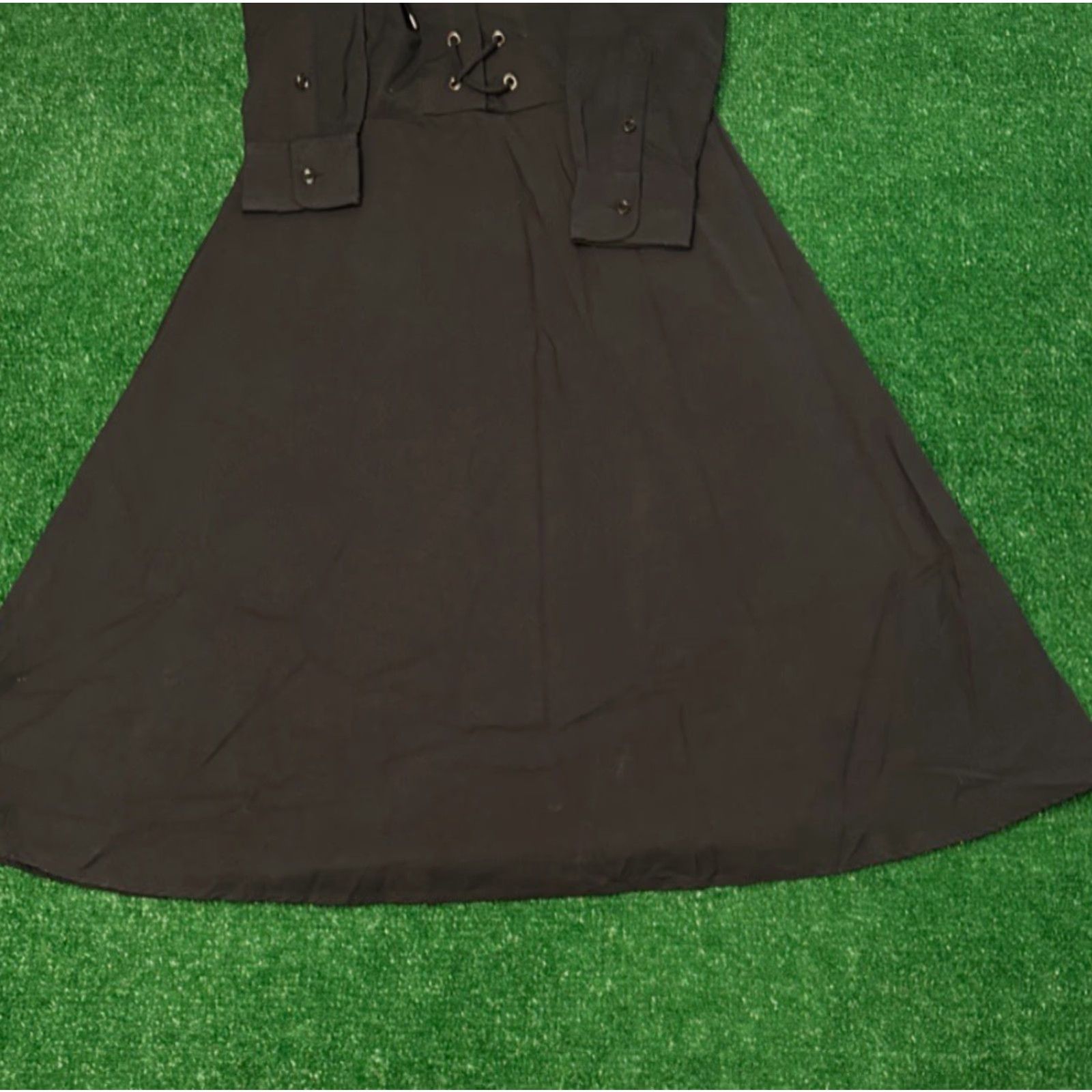 Polo Ralph Lauren Polo Ralph Lauren Lace Up Cotton Shirt Dress Black Women’s Size 2 New With Tags Size XS / US 0-2 / IT 36-38 - 4 Thumbnail