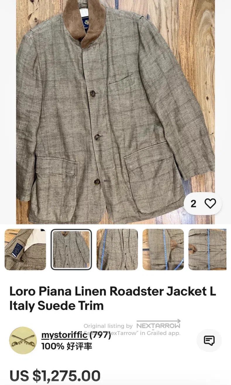 Loro Piana Loro Piana Linen Blazer Size US M / EU 48-50 / 2 - 9 Thumbnail