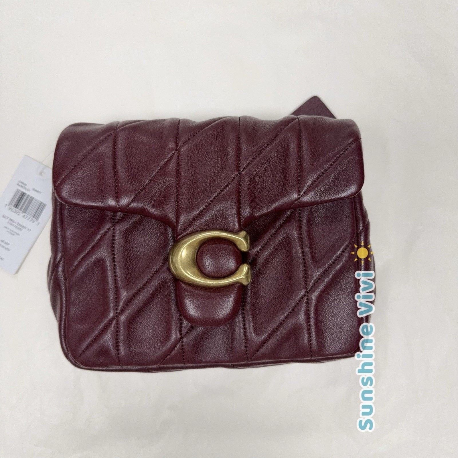 Coach NWT Coach Times Square Tabby CW628 Merlot Shoulder Bag 17 Size ONE SIZE - 1 Thumbnail
