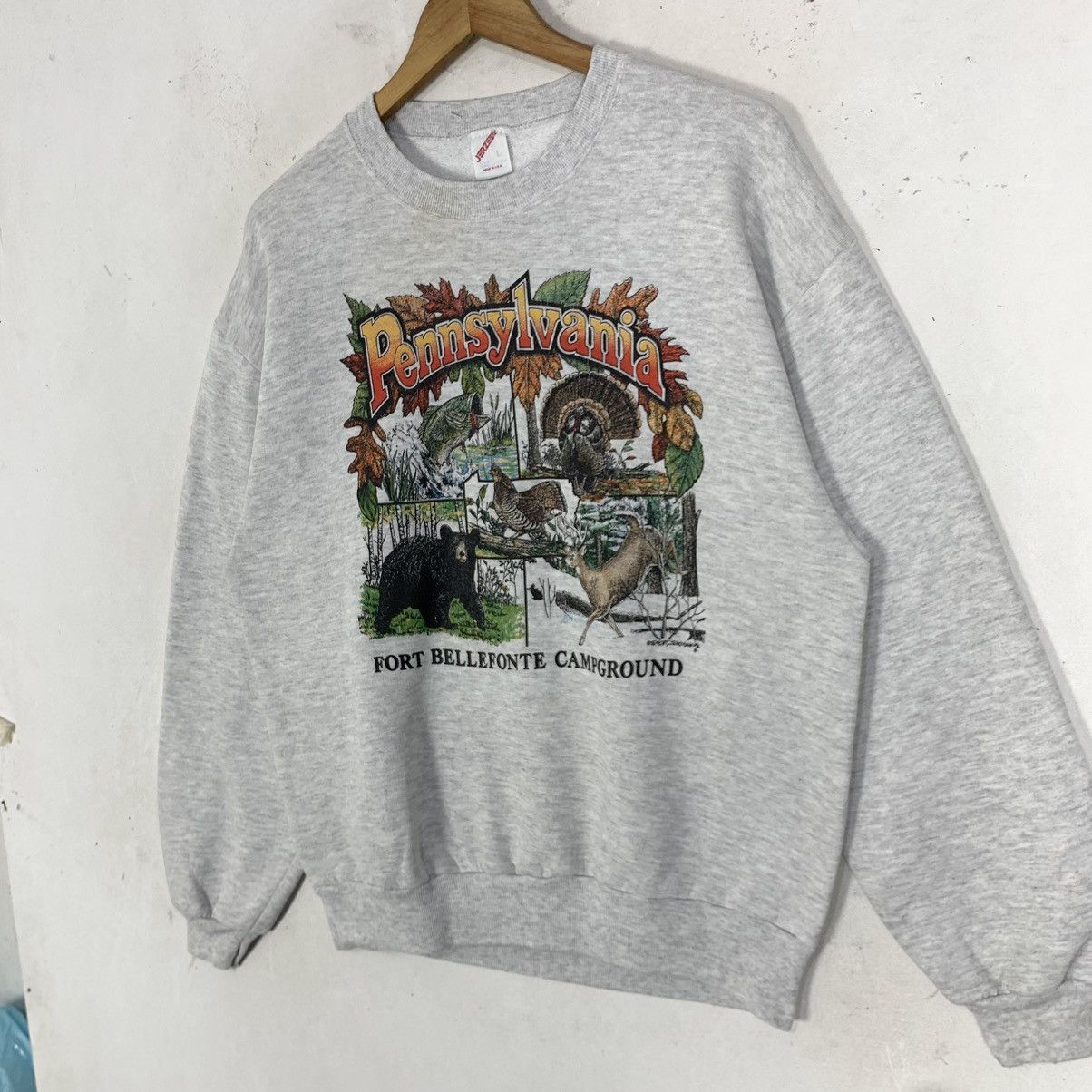 Vintage Vintage 90s Pennsylvania Animal Graphic Big Logo Sweatshirt Size US M / EU 48-50 / 2 - 3 Thumbnail