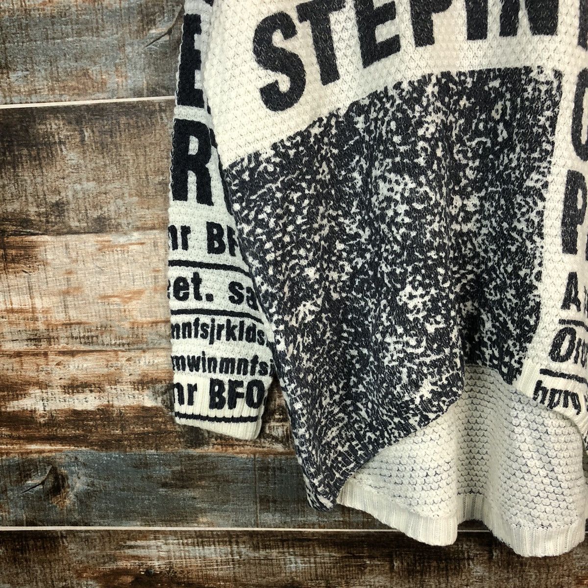 Homespun Knitwear × Japanese Brand Japan vintage White Full Print Knitwear #A1696 Size L / US 10 / IT 46 - 7 Thumbnail