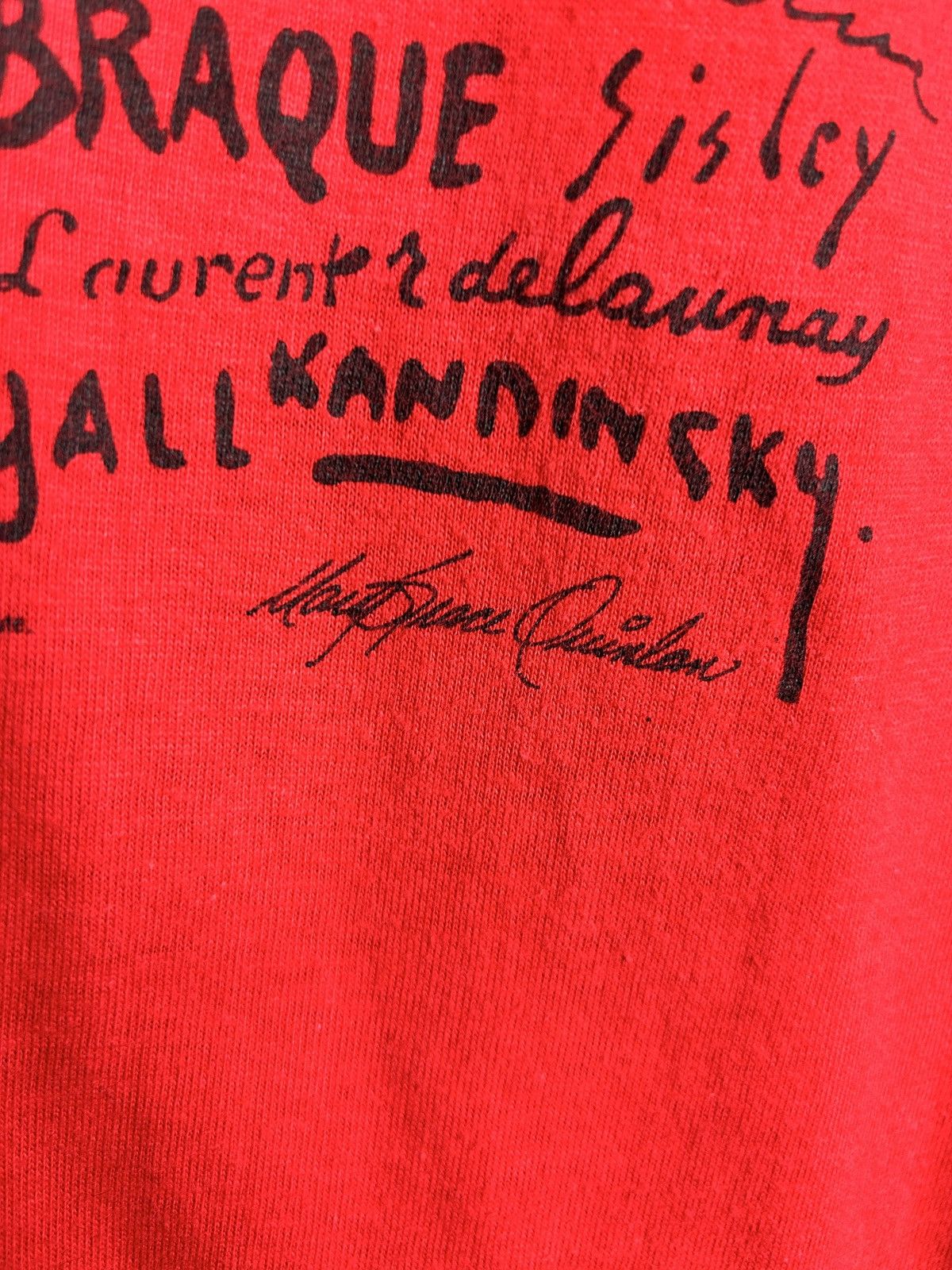 Vintage 80s Vintage The Art Institute Of Chicago 1984 T-Shirt Red M Size US M / EU 48-50 / 2 - 5 Thumbnail