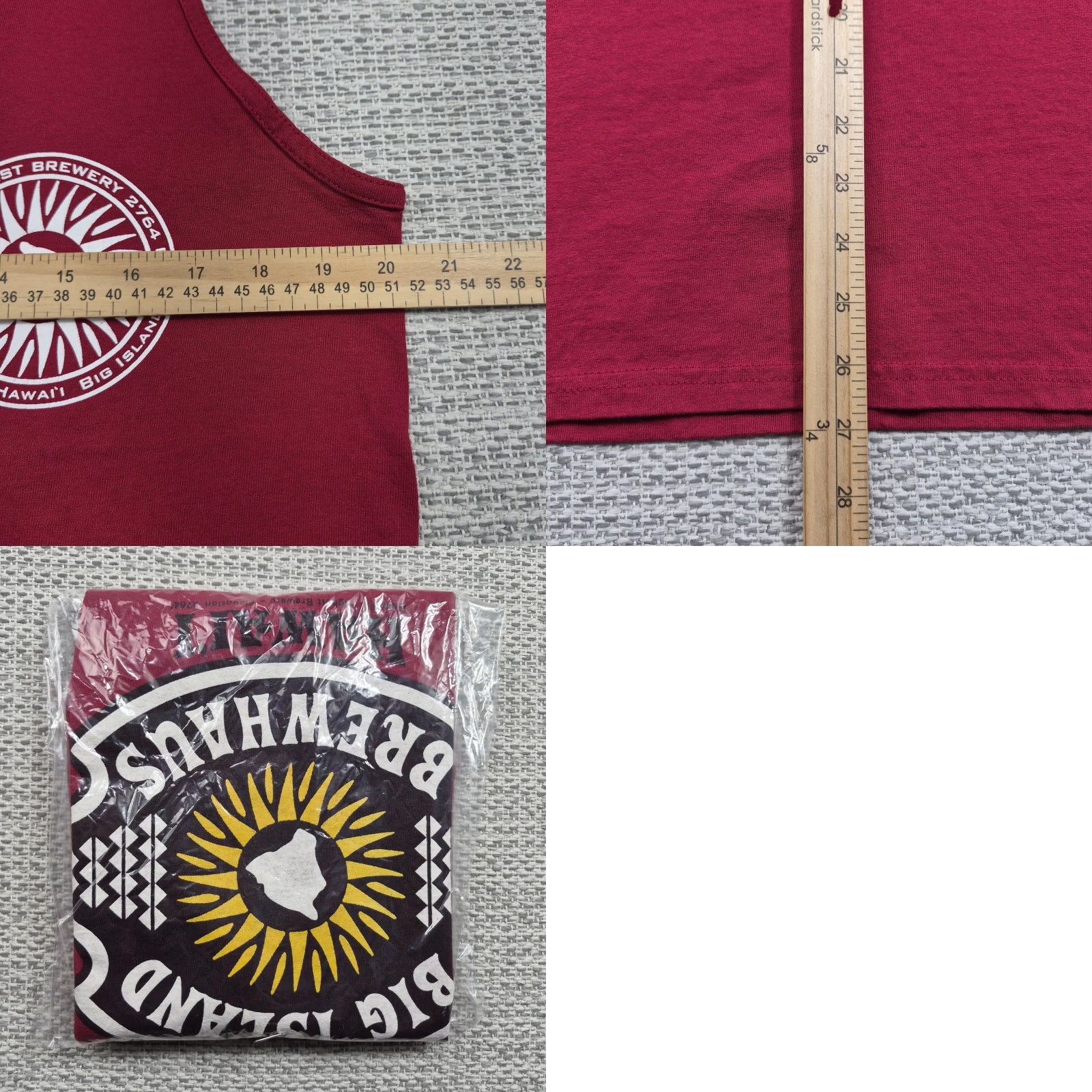 Gildan Big Island Brewhaus Tank Top Mens Medium Red Hawaii Brewery Beer Graphic Tee Size US M / EU 48-50 / 2 - 8 Thumbnail