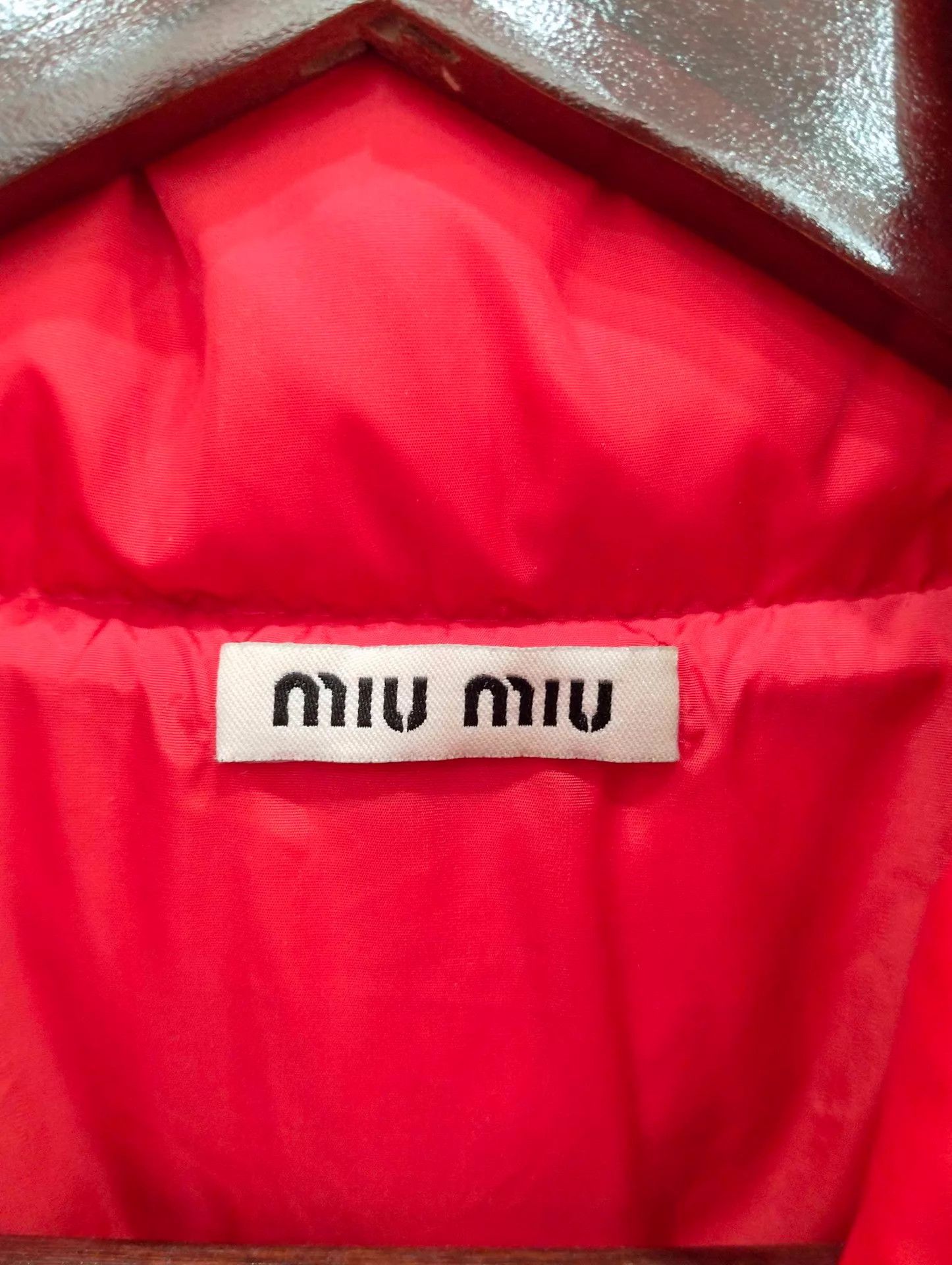 Miu Miu MIU MIU Red Quilted Down Jacket 36 Size XS / US 0-2 / IT 36-38 - 4 Thumbnail