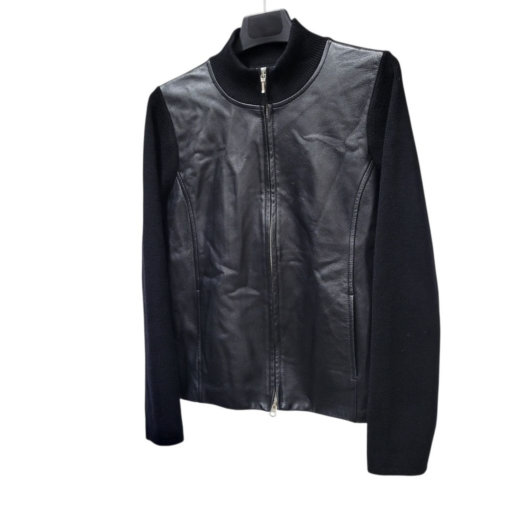 Pendleton PENDLETON 100% Leather & Merino Wool Long-Sleeves Full-Zip Size M / US 6-8 / IT 42-44 - 5 Thumbnail