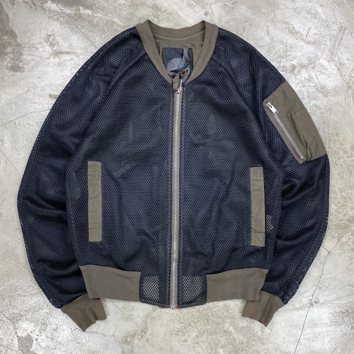 FW13 Fishnet Bomber Jacket
